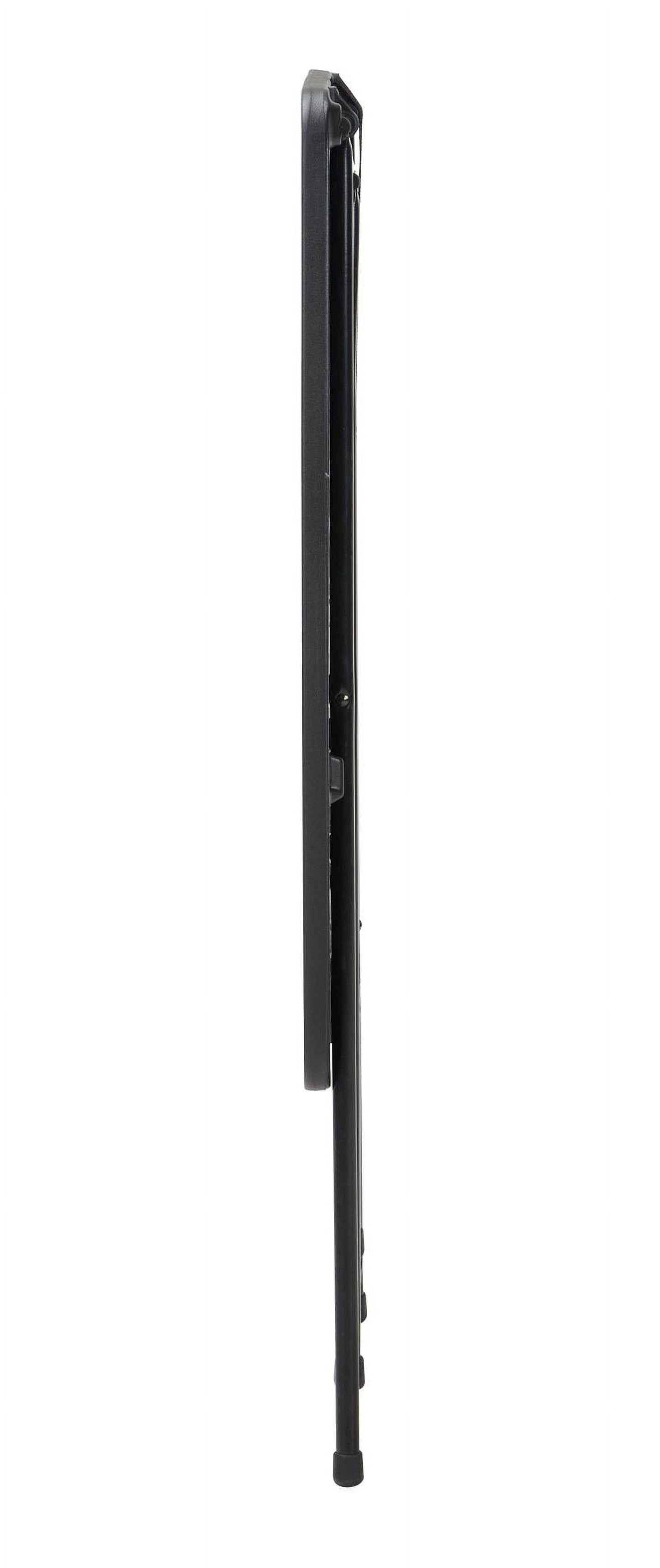 26" Adjustable Height Personal Folding Table, Black