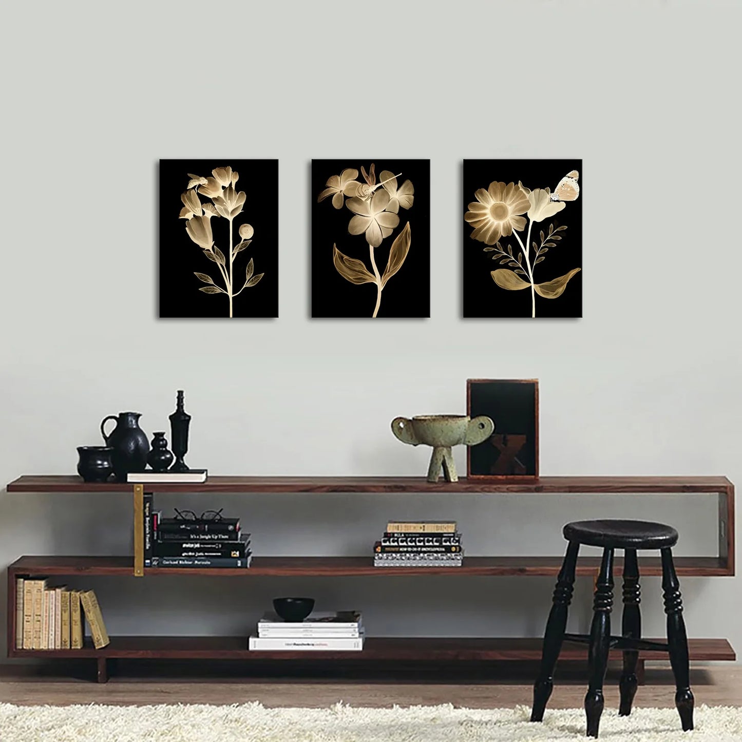 Gamer Symbol Framed Canvas Wall Art Paintings Gaming Wall Decor Prints Pictures Posters Artwork Room Decor Decoration 12"X16"X3 Pieces