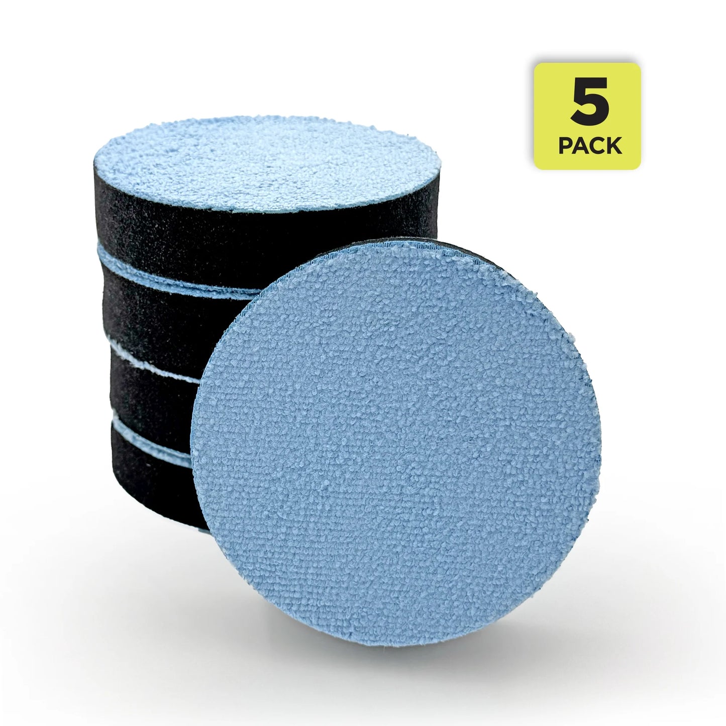 Microfiber Car Wax & Polish Applicator Pads, Edgeless Design, 5 Pack