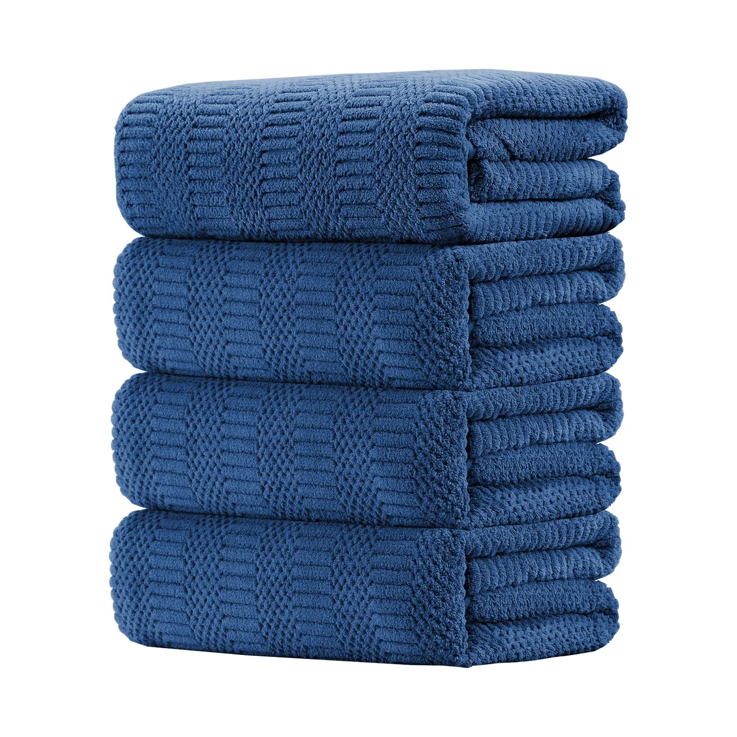 Bathroom Towel Set Dark Gray 4-Piece 700GSM Ultra Microfiber Bath Towel Set for Adult, Child and Senior