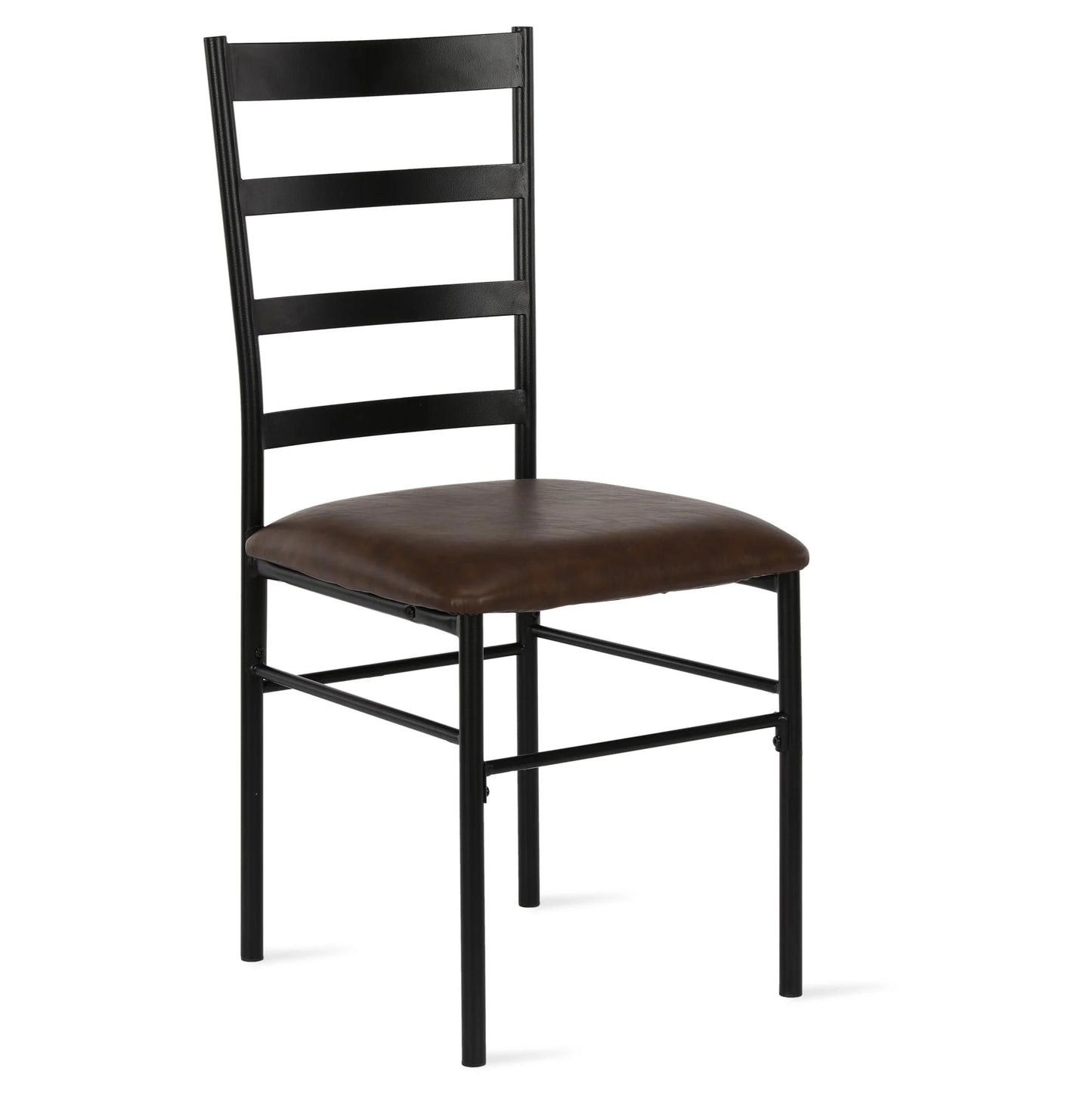 5-Piece Wood & Metal Dining Room Set, Seats 4, Canyon Walnut & Black