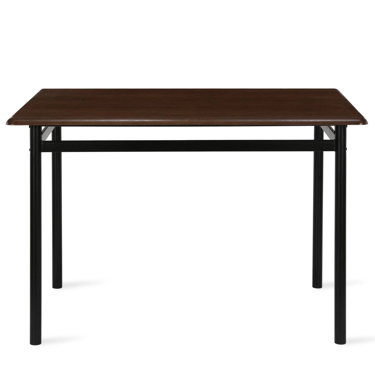 5-Piece Wood & Metal Dining Room Set, Seats 4, Canyon Walnut & Black