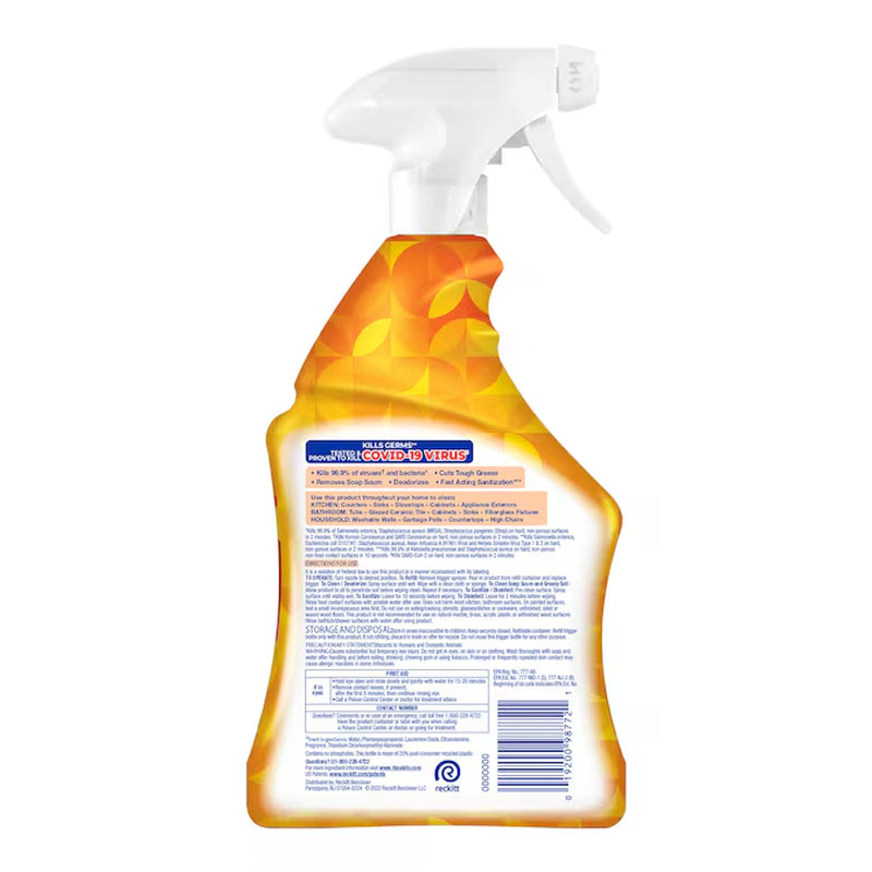 Mango and Hibiscus Disinfectant Liquid All-Purpose Cleaner 32 -Oz