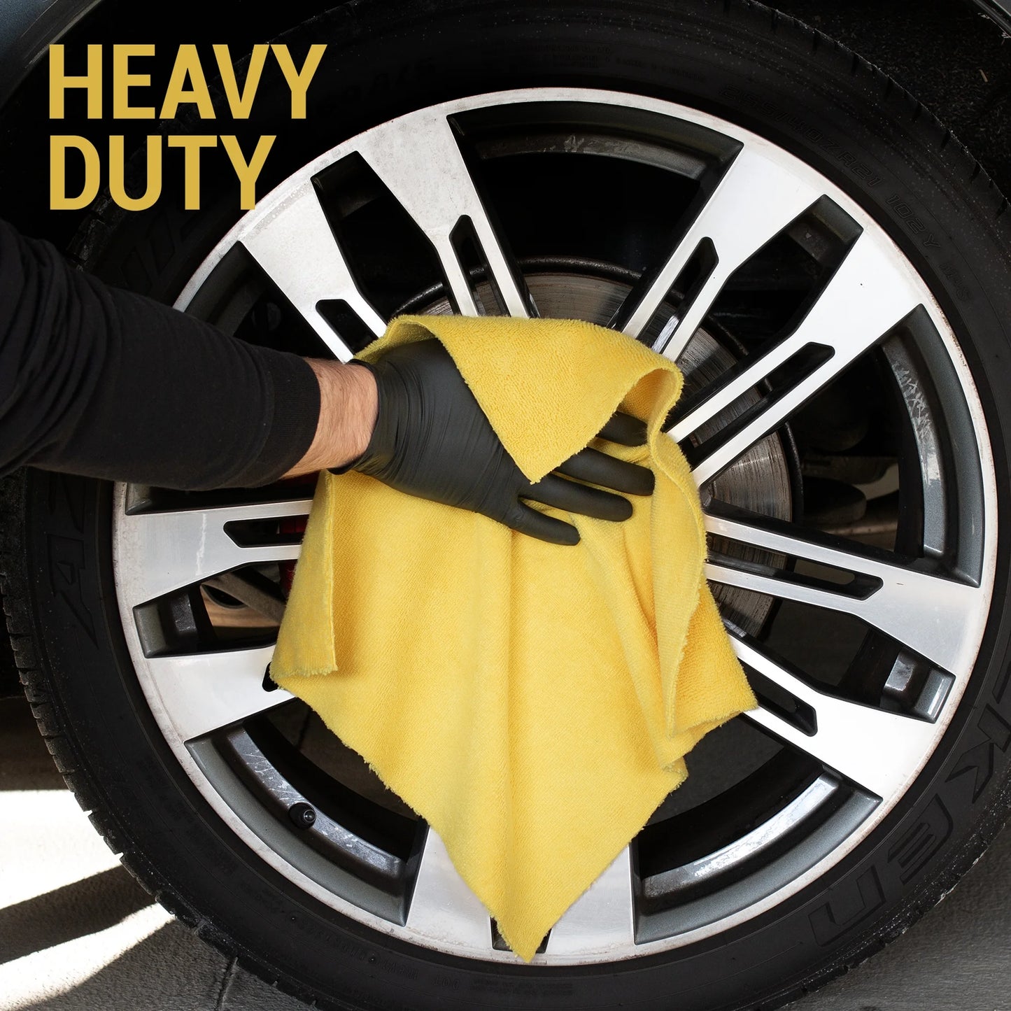 Heavy Duty Multi-Purpose Microfiber Detailing Towel, Dust Cloth, 40 Pack, Yellow