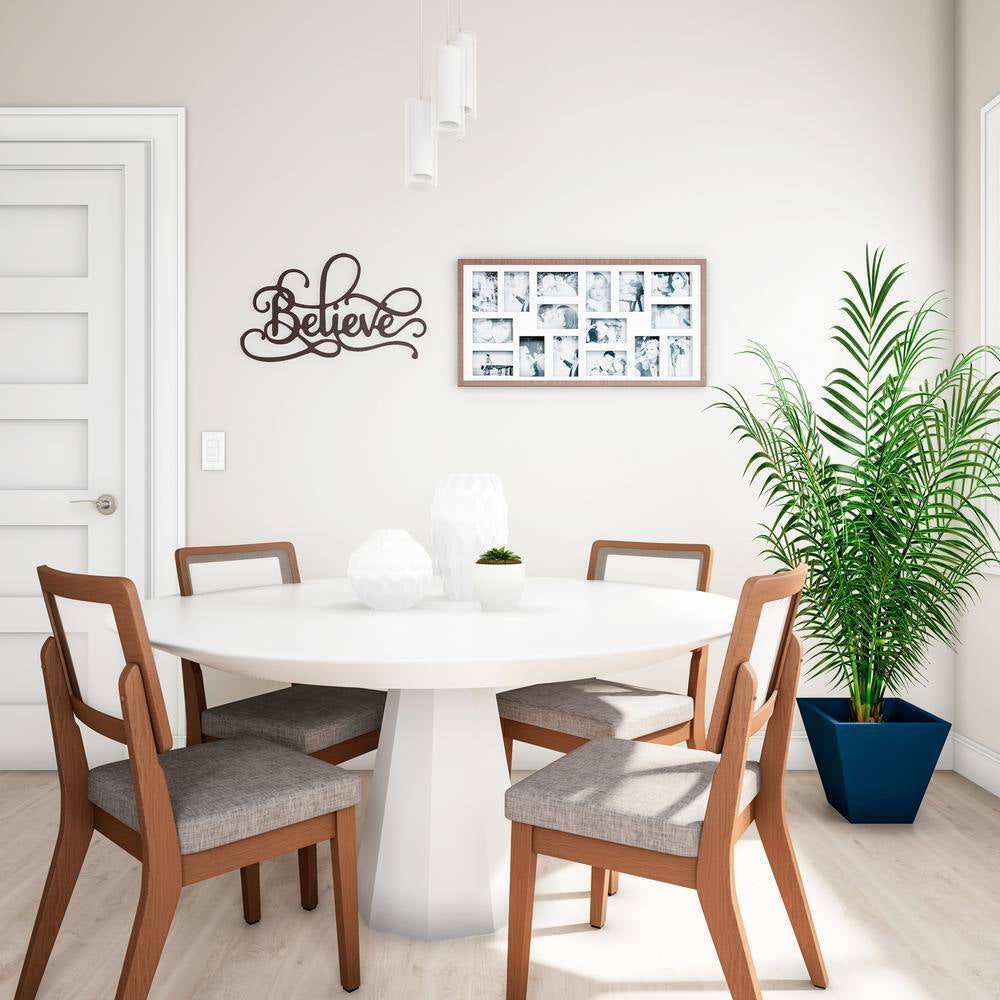 "Believe" Metal Cutout Sign