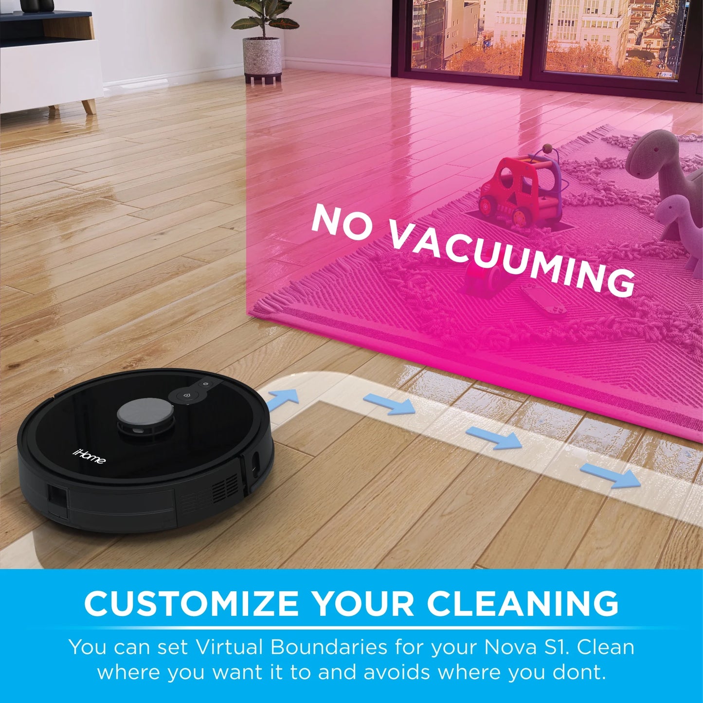 Autovac Nova S1 Robot Vacuum with LIDAR Navigation, 150 Min Runtime, 2700Pa Suction, New