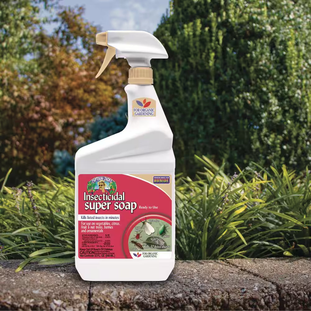 Captain Jack'S Insecticidal Super Soap, 32 Oz for Organic Gardening and Outdoor Plants