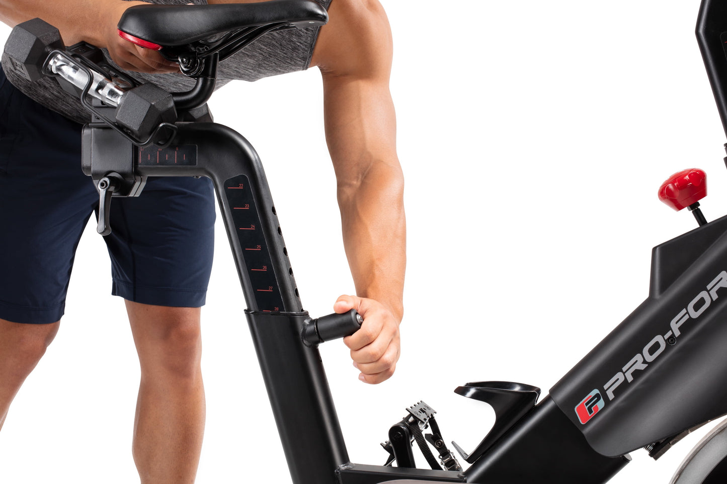 SMART Power 10.0 Exercise Bike with 10” HD Touchscreen and 30-Day Ifit Membership for Studio Classes & Global Workouts