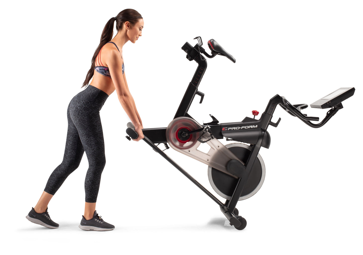 SMART Power 10.0 Exercise Bike with 10” HD Touchscreen and 30-Day Ifit Membership for Studio Classes & Global Workouts