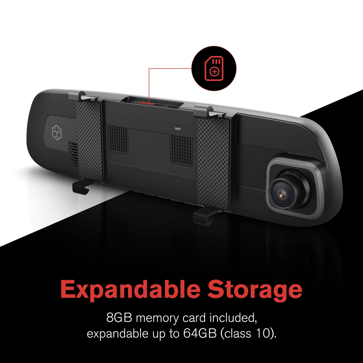 Roadcam Mirror 1080P Mirror Mount Dash Cam, Universal Compatibility with Smart G-Sensor, 4.7" Monitor, Adjustable Lens, Wide Angle View, BT533147