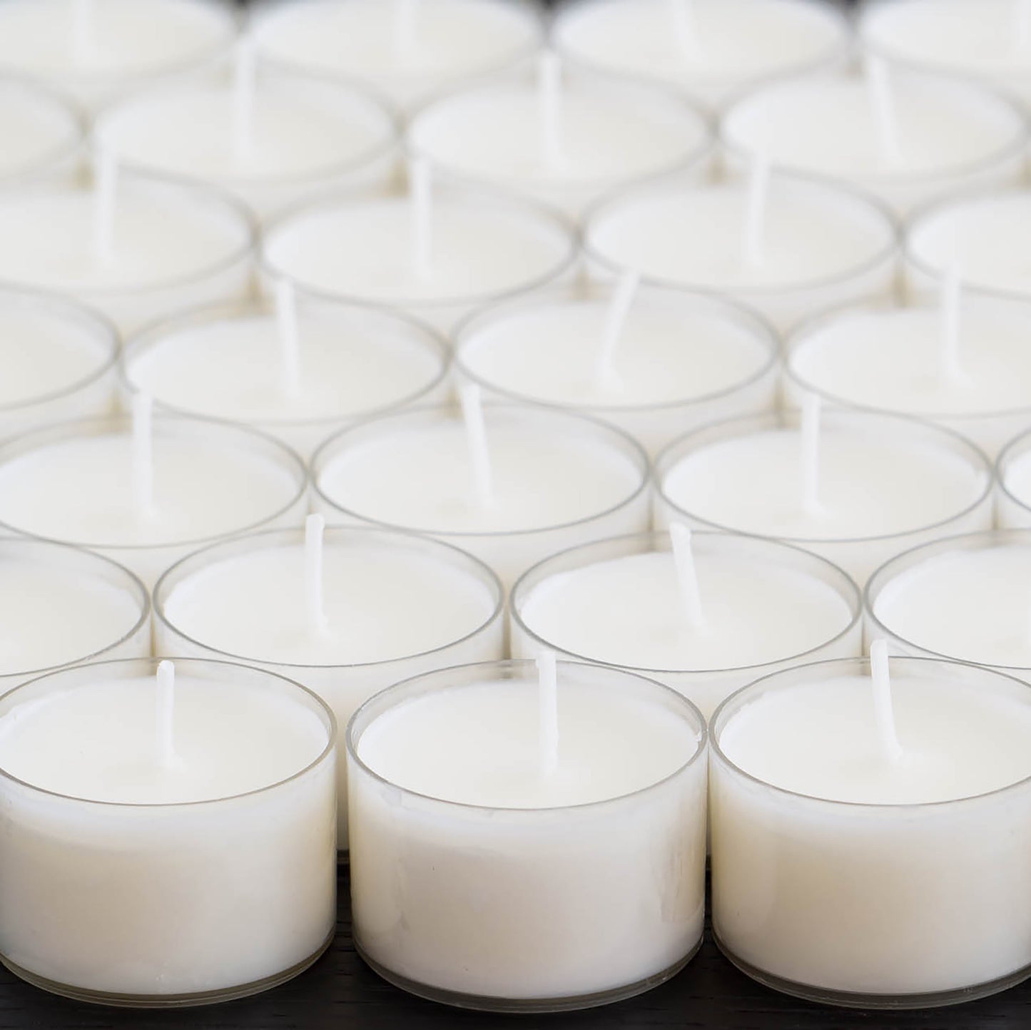 Stonebriar Unscented Long Burning Clear Cup Tealight Candles with 8 Hour Burn Time, 48 Pack, White