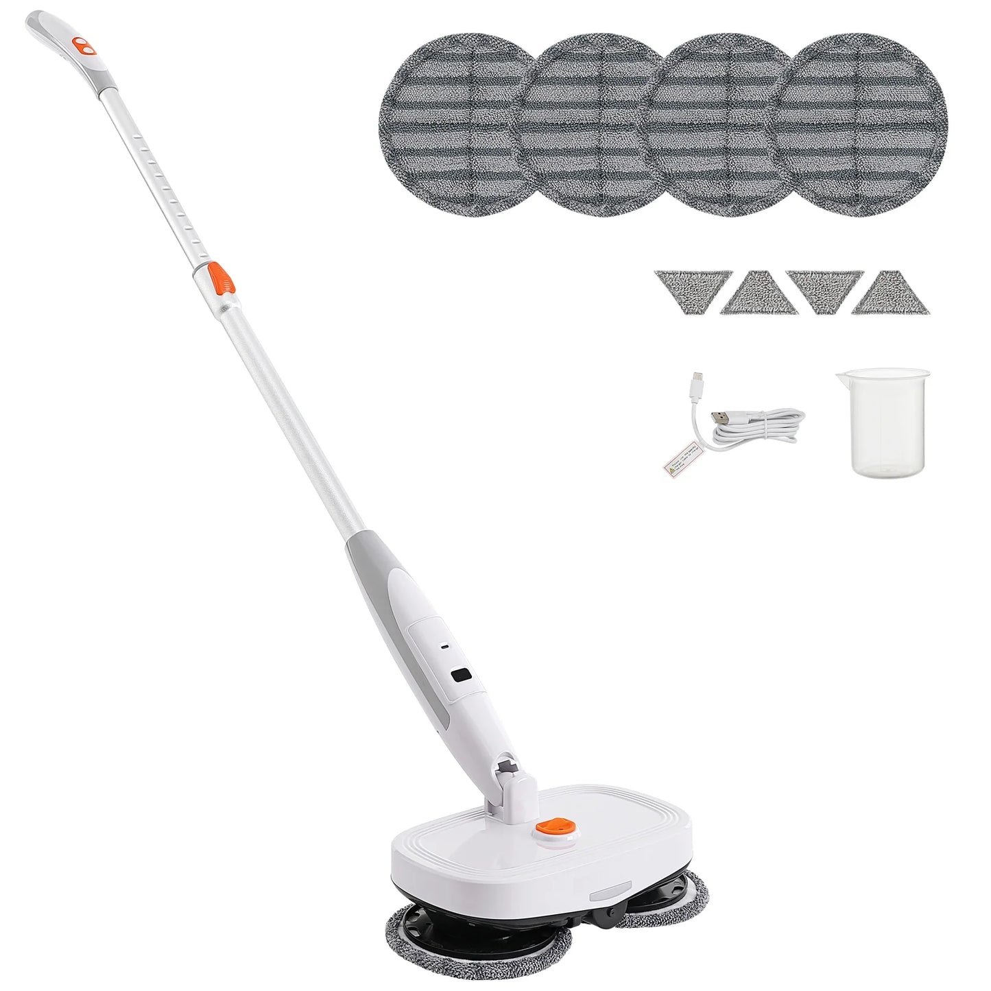 Cordless Electric Mop Electric Spin Mop with LED Headlight and Water Spray