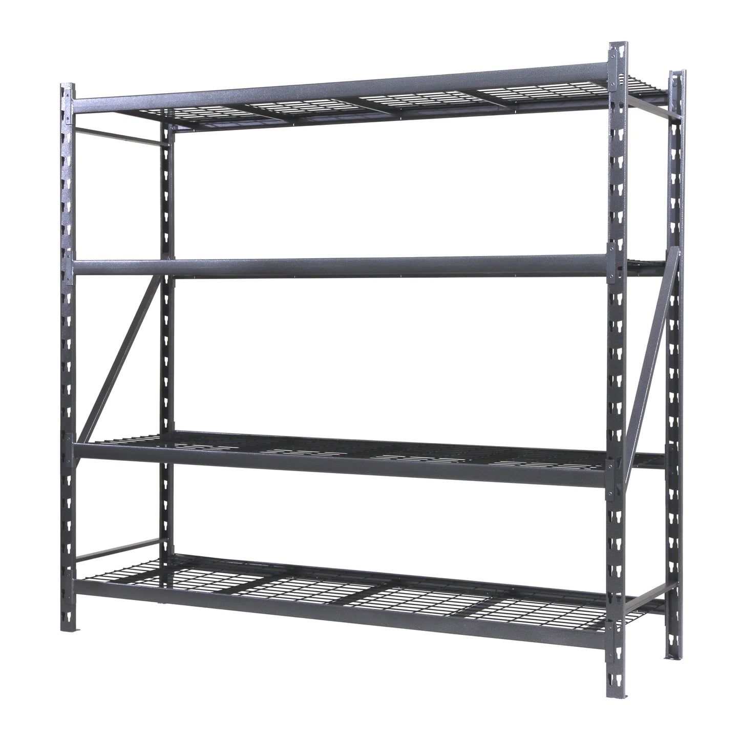 by Shin Crest Steel 4-Tier Storage Rack 72"H X 24"D X 77"W, 1000Lb per Shelf
