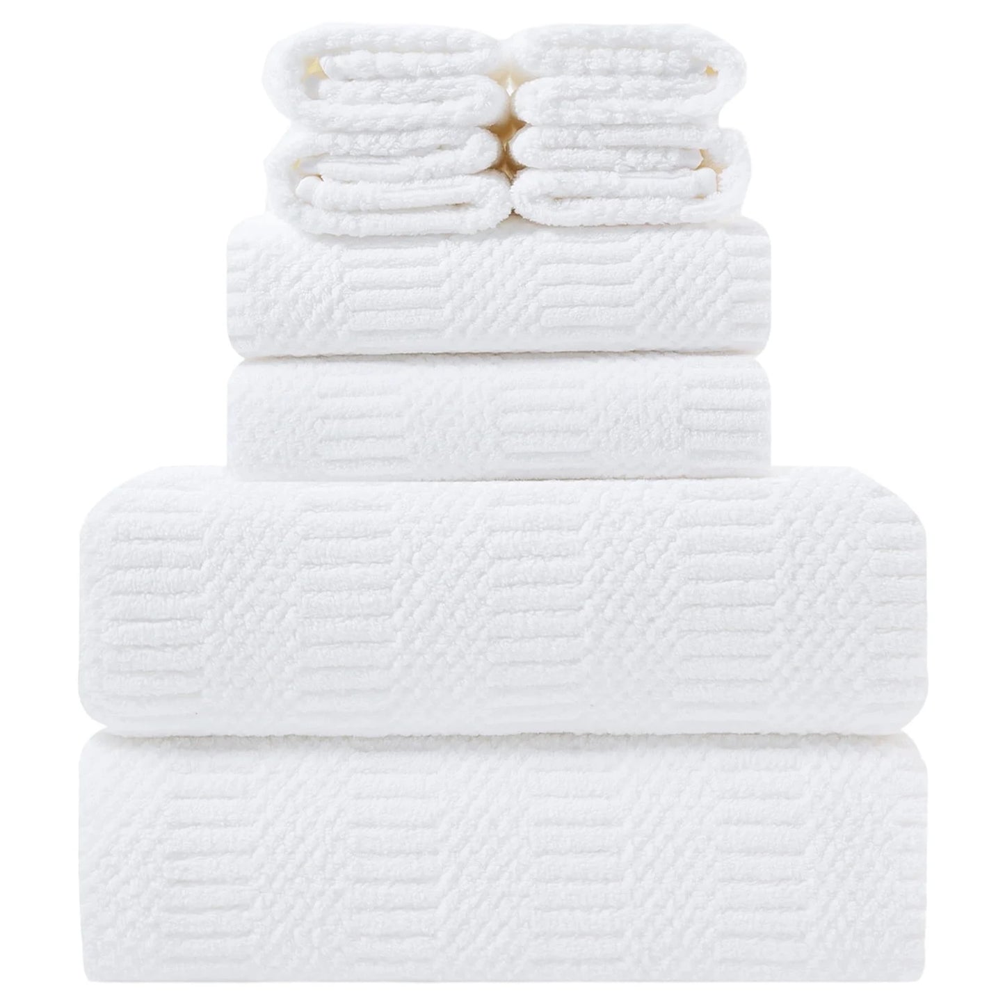 Bathroom Towel Set Dark Gray 4-Piece 700GSM Ultra Microfiber Bath Towel Set for Adult, Child and Senior