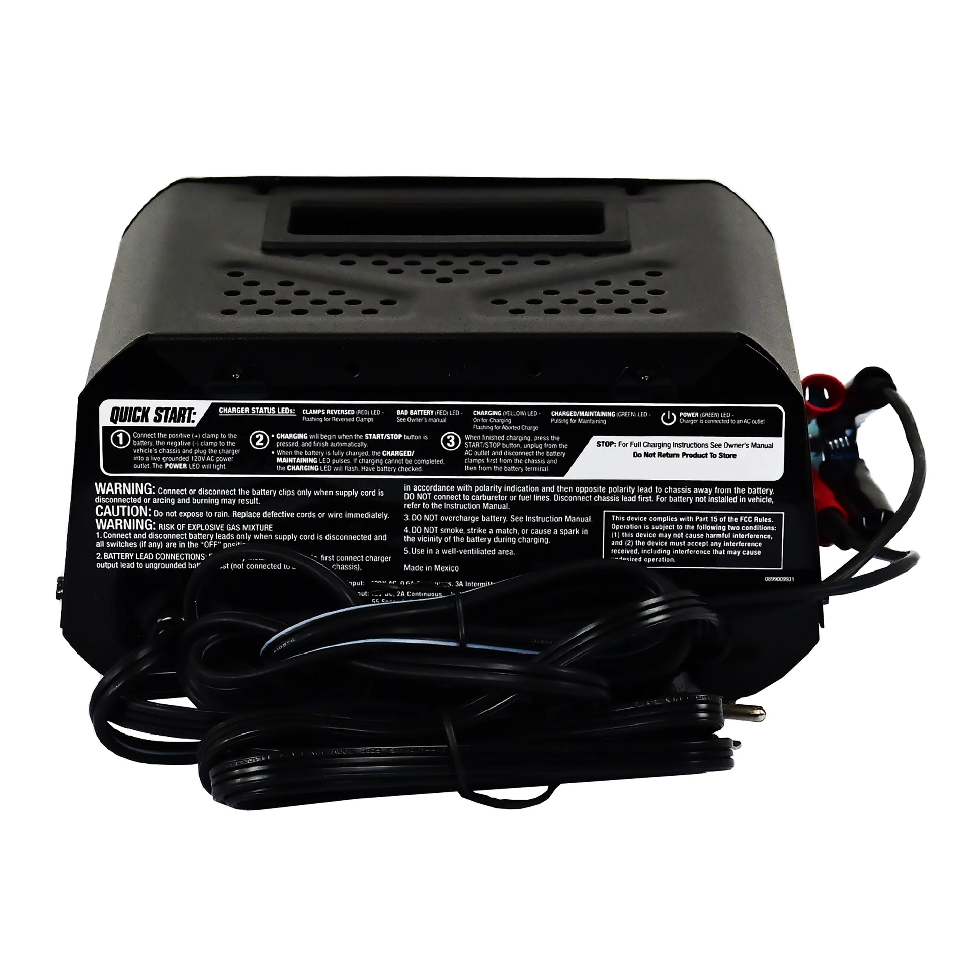 SC1282 3-In-1 12V Fully Automatic 10A Battery Charger and Maintainer