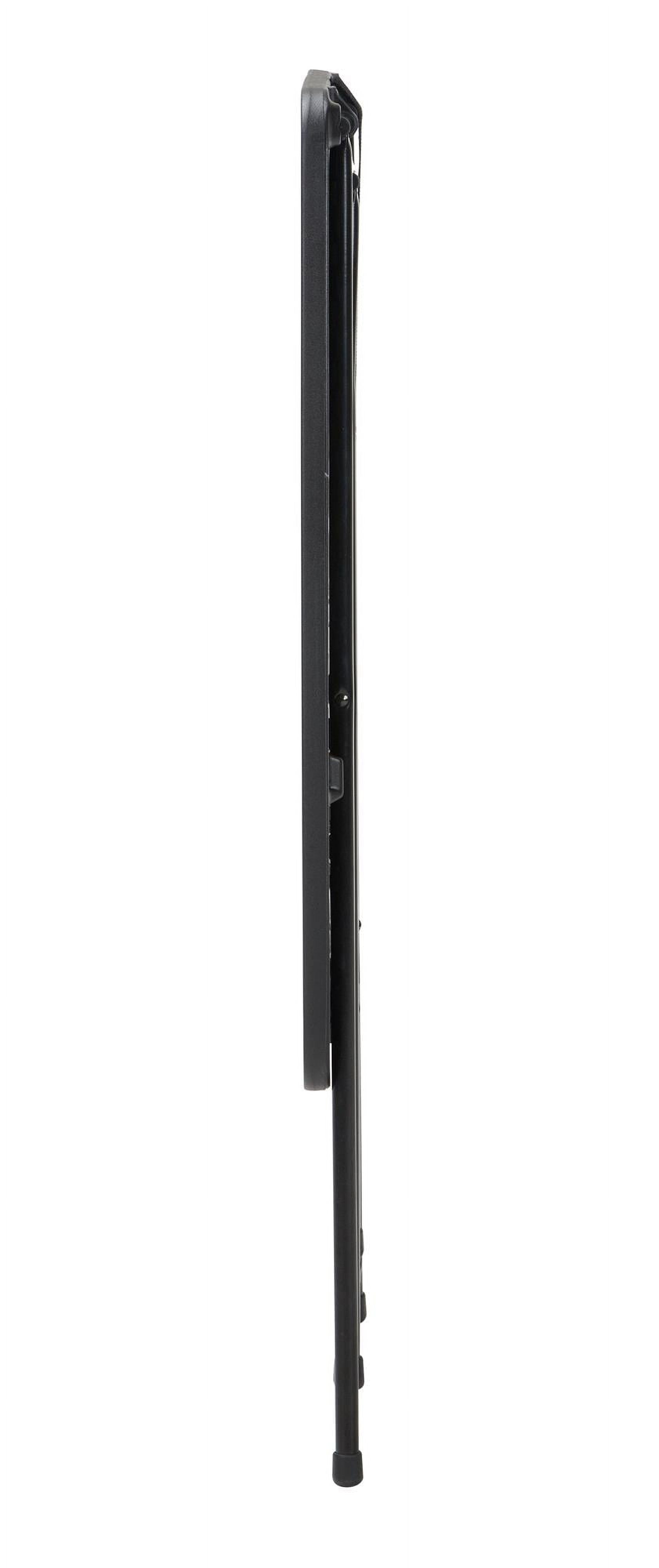 26" Adjustable Height Personal Folding Table, Black