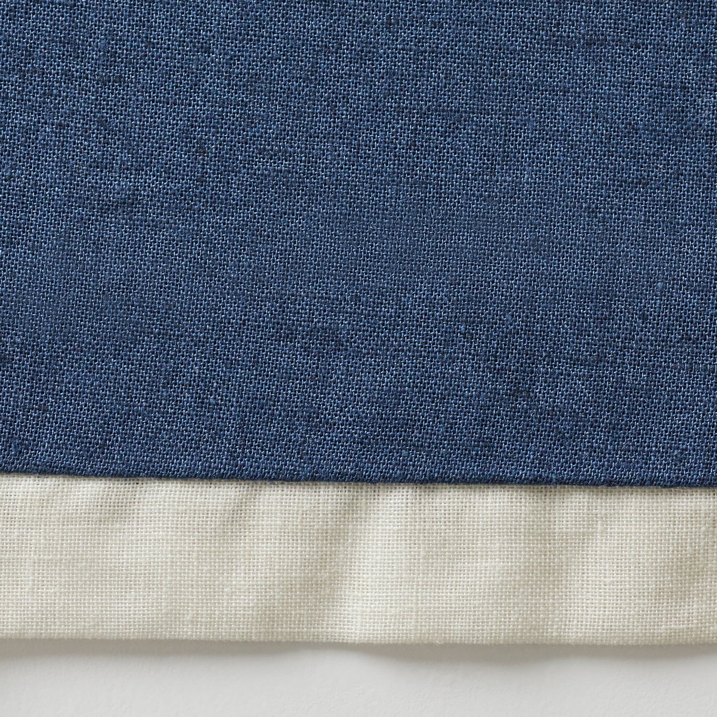 3-Piece Navy Linen Duvet Cover Set, Full/Queen