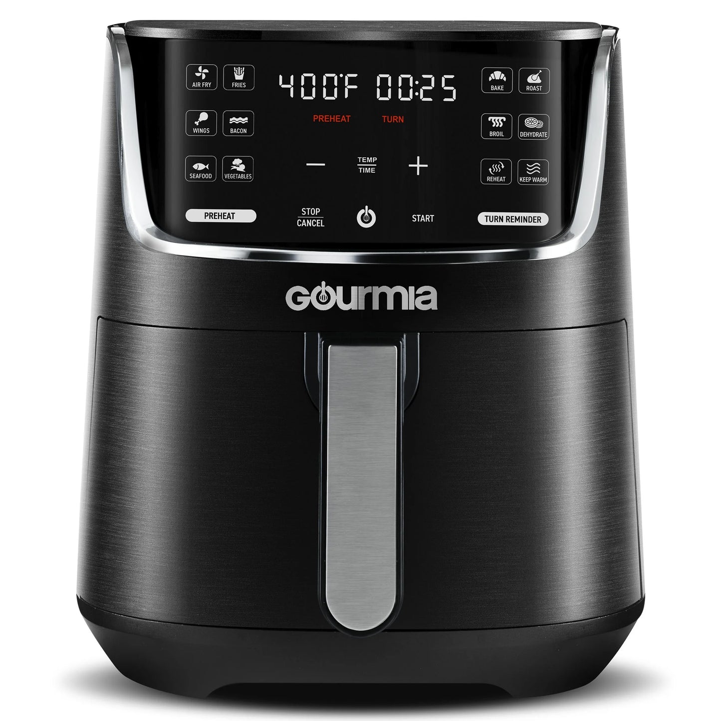 New  1300W 4-Quart Digital Air Fryer, 12 One-Touch Presets, Black