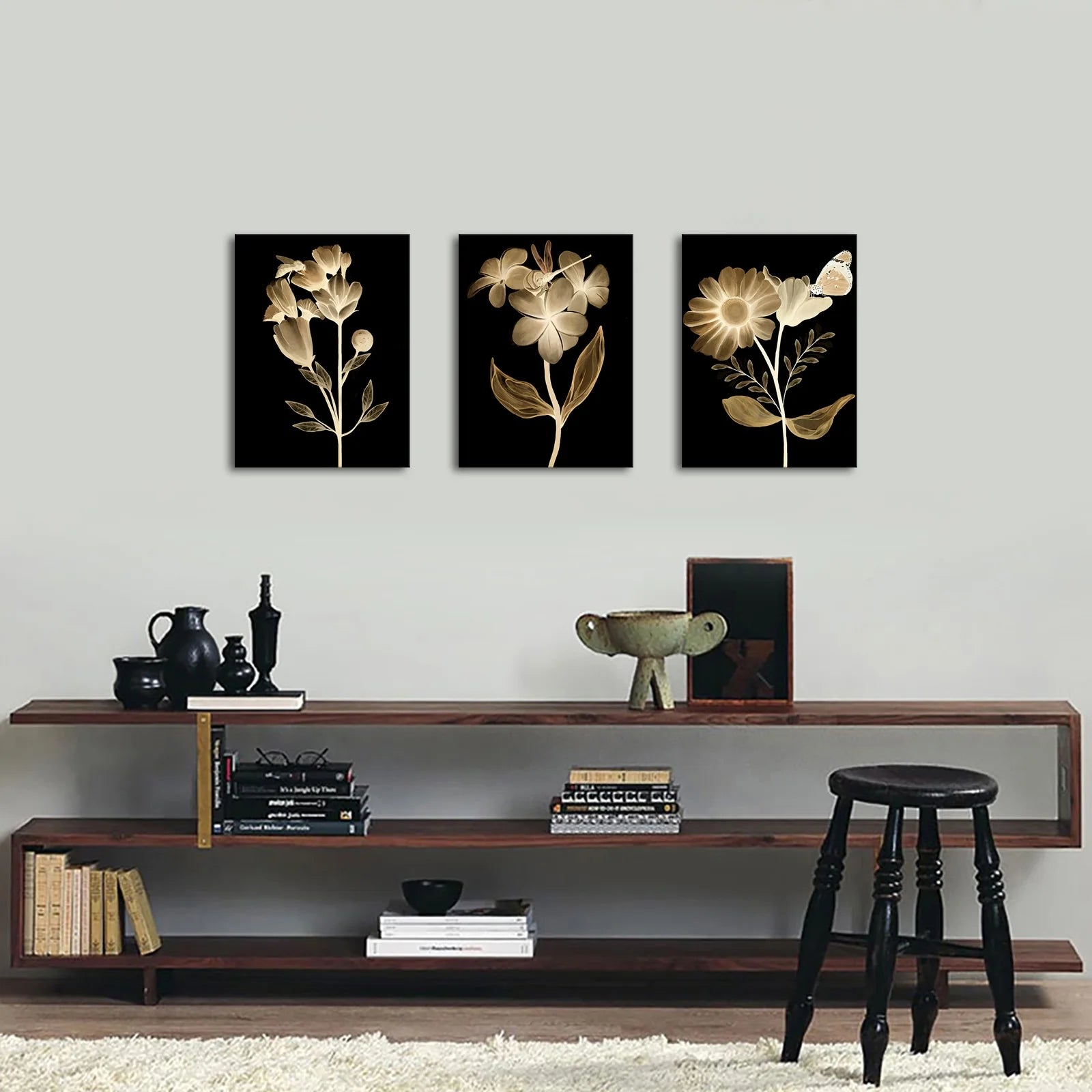 Gamer Symbol Framed Canvas Wall Art Paintings Gaming Wall Decor Prints Pictures Posters Artwork Room Decor Decoration 12"X16"X3 Pieces