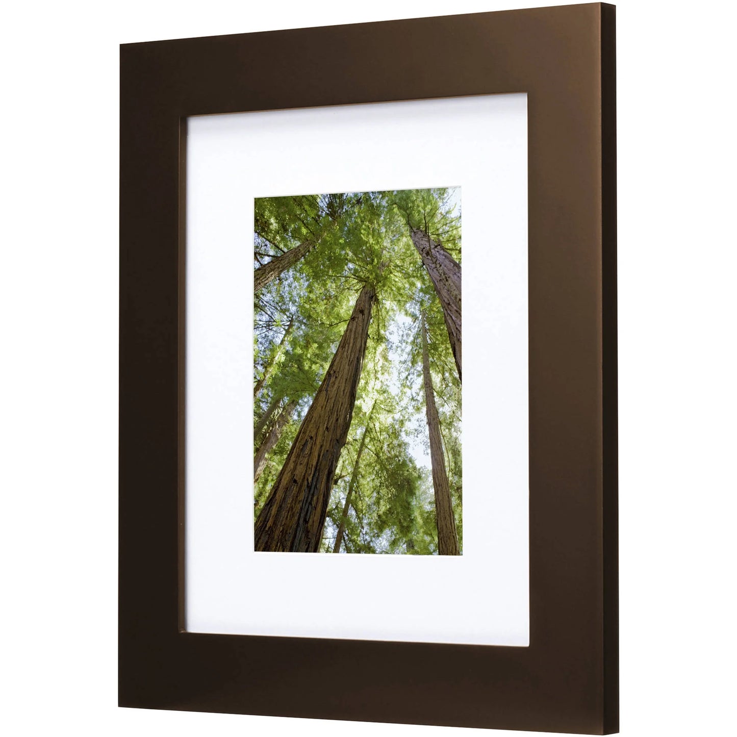 Museum 8X10 Matted to 5X7 Flat Wide Gallery Picture Frame, Mahogany, Set of 2
