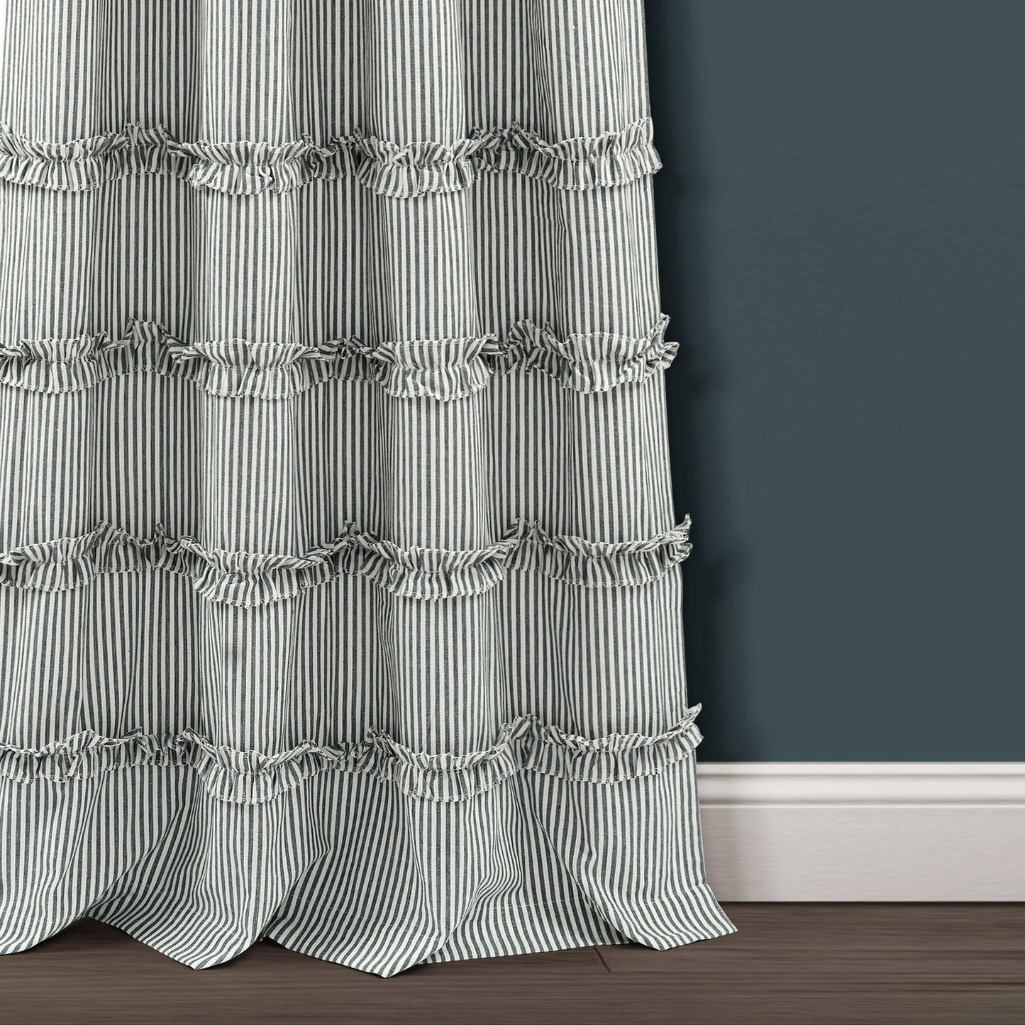 Tucker Stripe Window Curtain Panels - Gray - 84 X 40