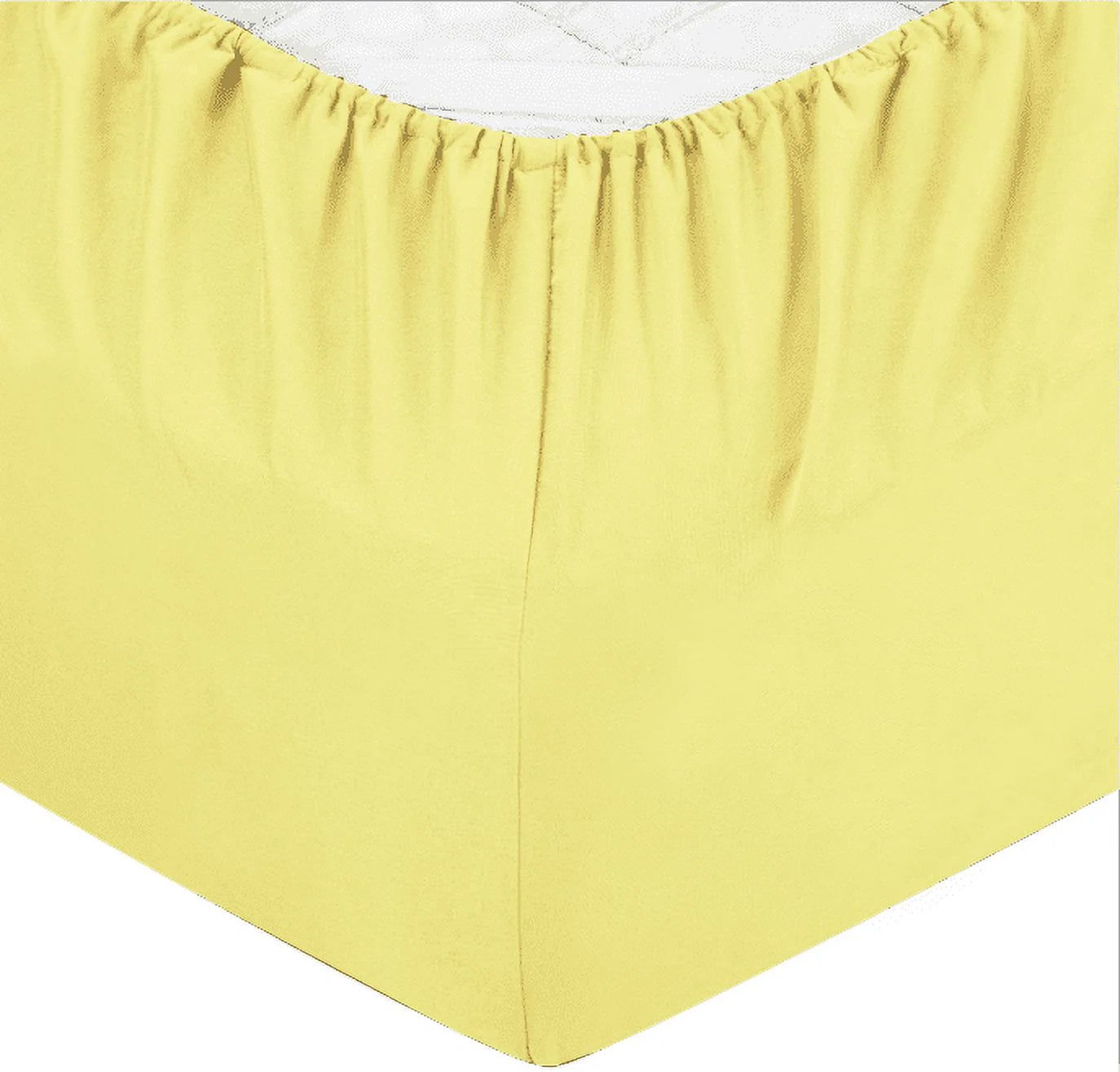 1500 Series Bed Sheets - Extra Soft Microfiber Deep Pocket 4Pc Sheet Set - Pale Yellow, Twin