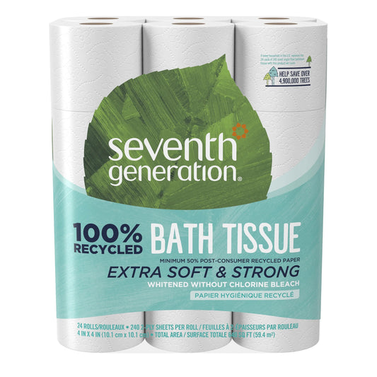 White Bathroom Tissue 2-Ply Toilet Paper, 24 Count