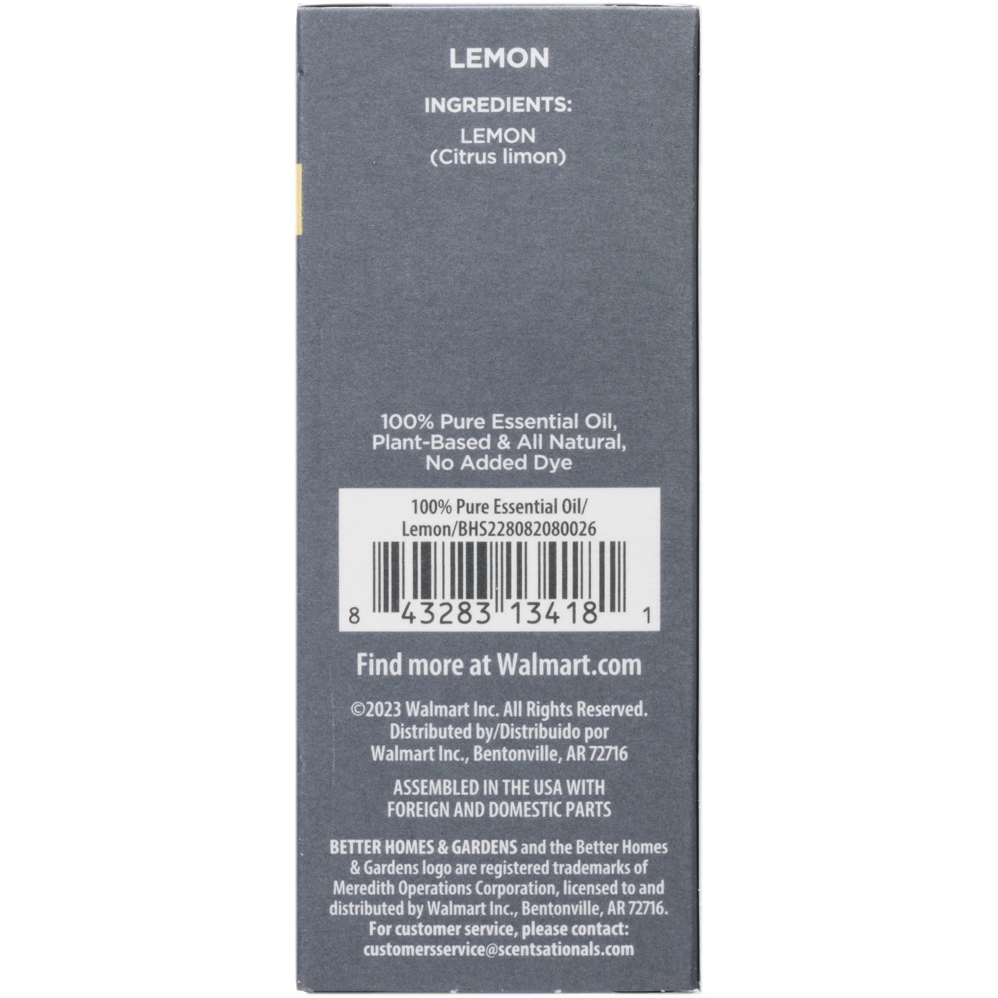 100% Pure Essential Oil: Lemon, 15Ml