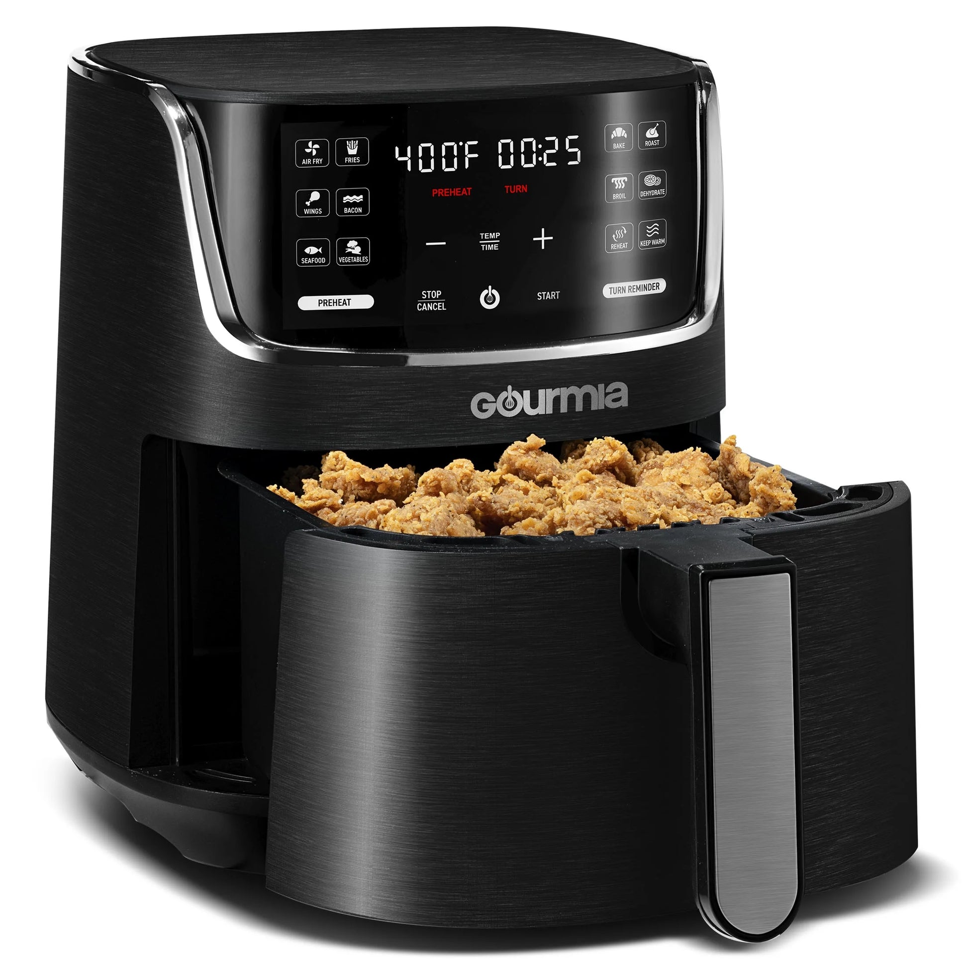 New  1300W 4-Quart Digital Air Fryer, 12 One-Touch Presets, Black