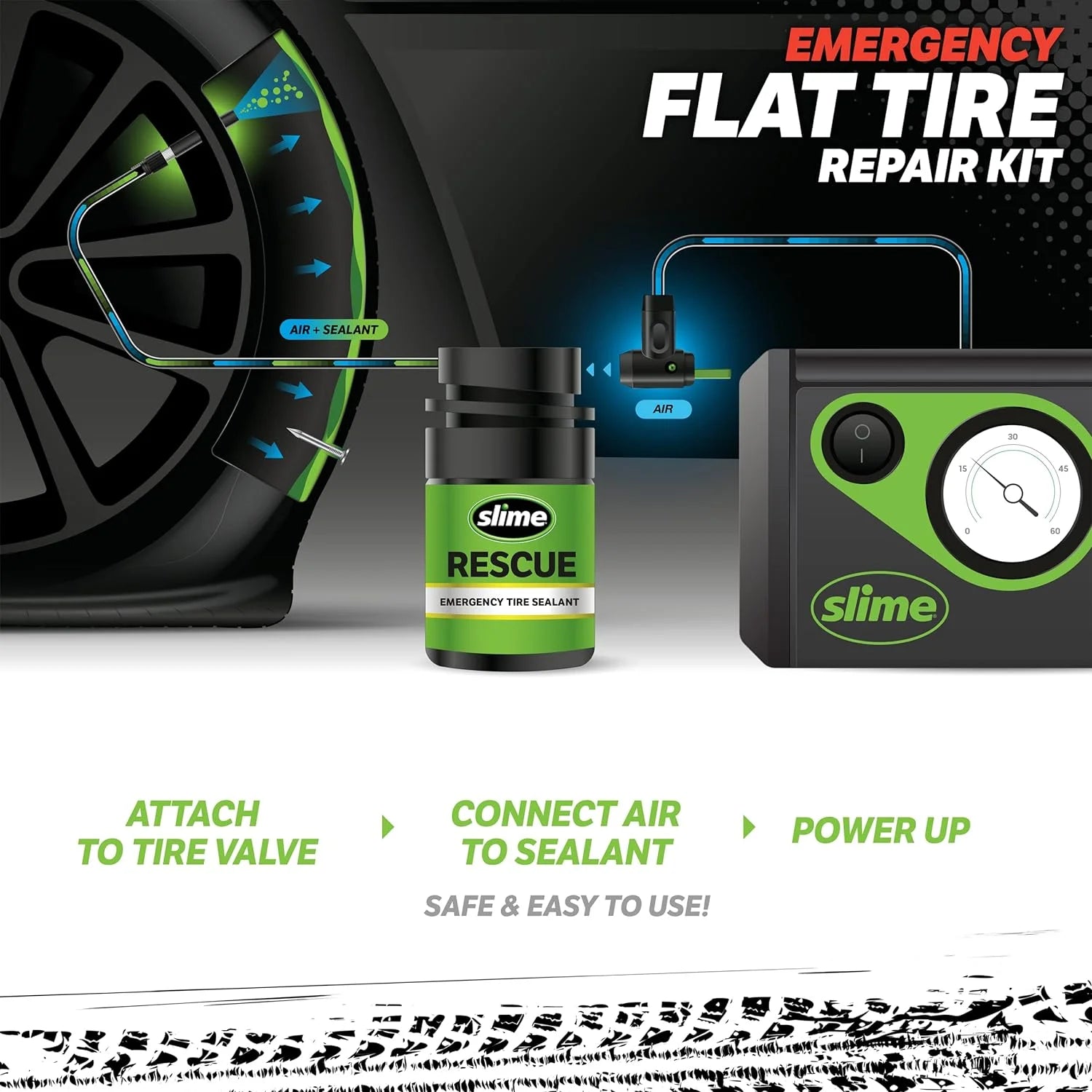 Smart Spair plus Flat Tire Repair Kit, 50138