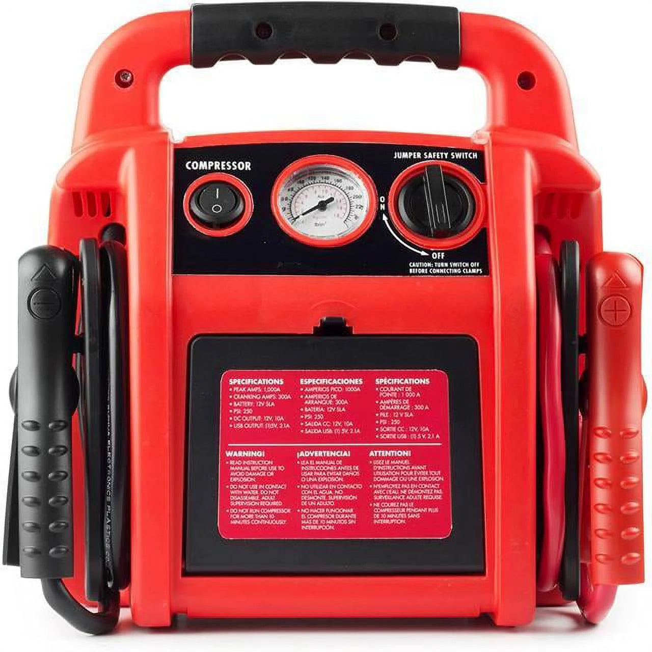 Jumpboost V6 Air Automotive Jump Starters with Air Compressor and LED Worklight, 12.5 Lbs