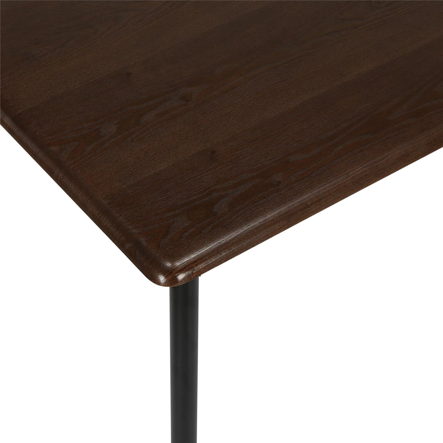 5-Piece Wood & Metal Dining Room Set, Seats 4, Canyon Walnut & Black