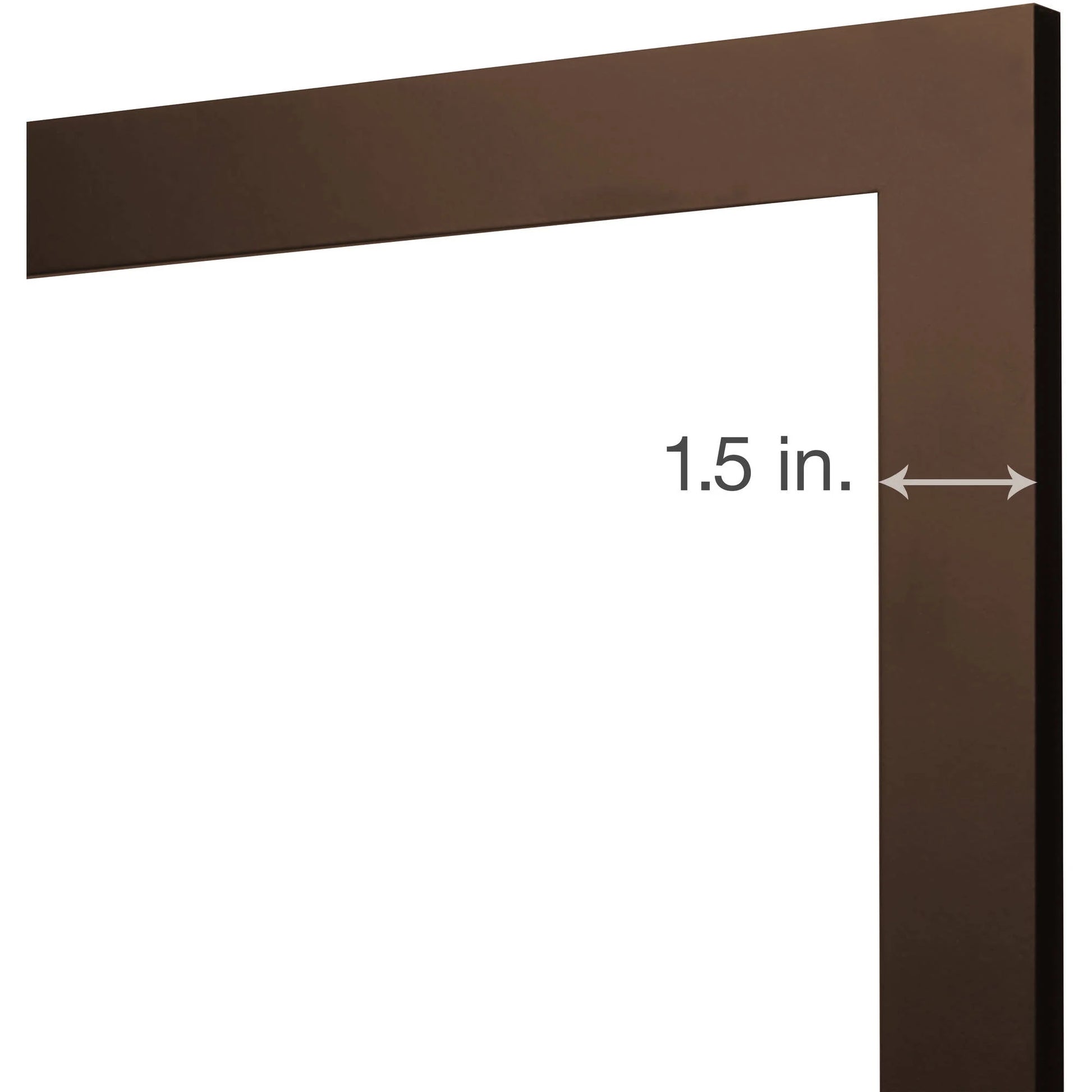 Museum 8X10 Matted to 5X7 Flat Wide Gallery Picture Frame, Mahogany, Set of 2