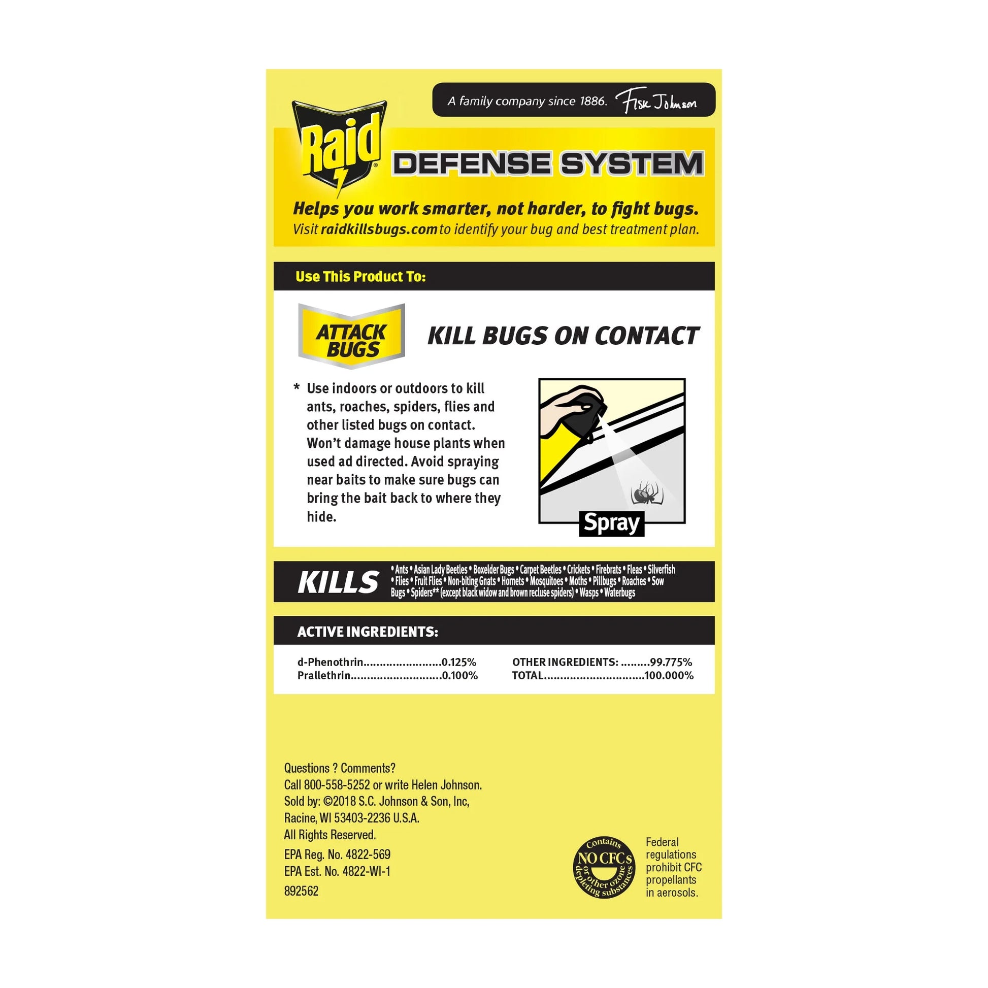 Multi Insect Killer 7, Bug Killer Spray, Orange Breeze Scent, 15 Oz