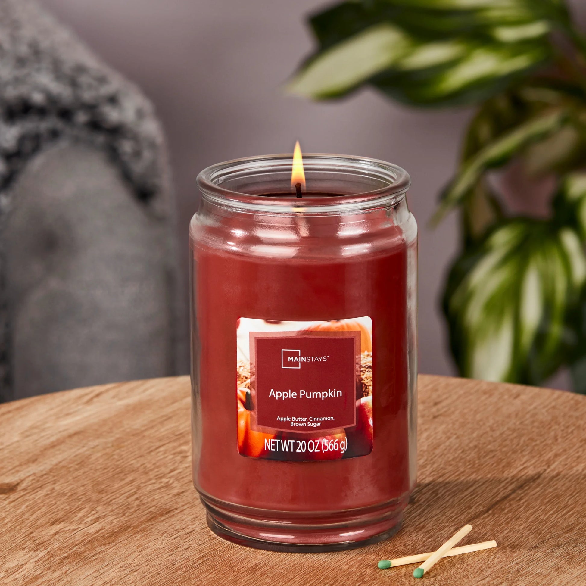 Apple Pumpkin Scented Single Wick Candle, 20 Oz.