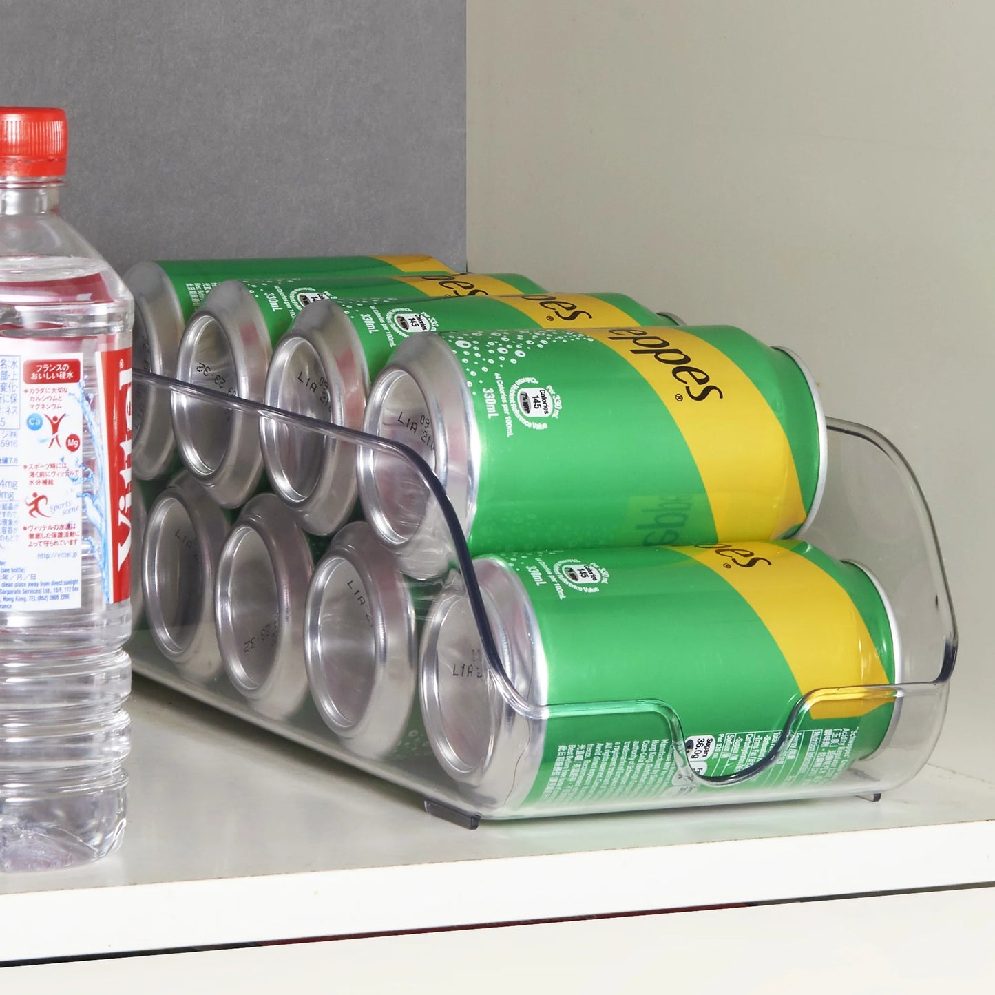 Clear Plastic Refrigerator Soda Can Dispenser