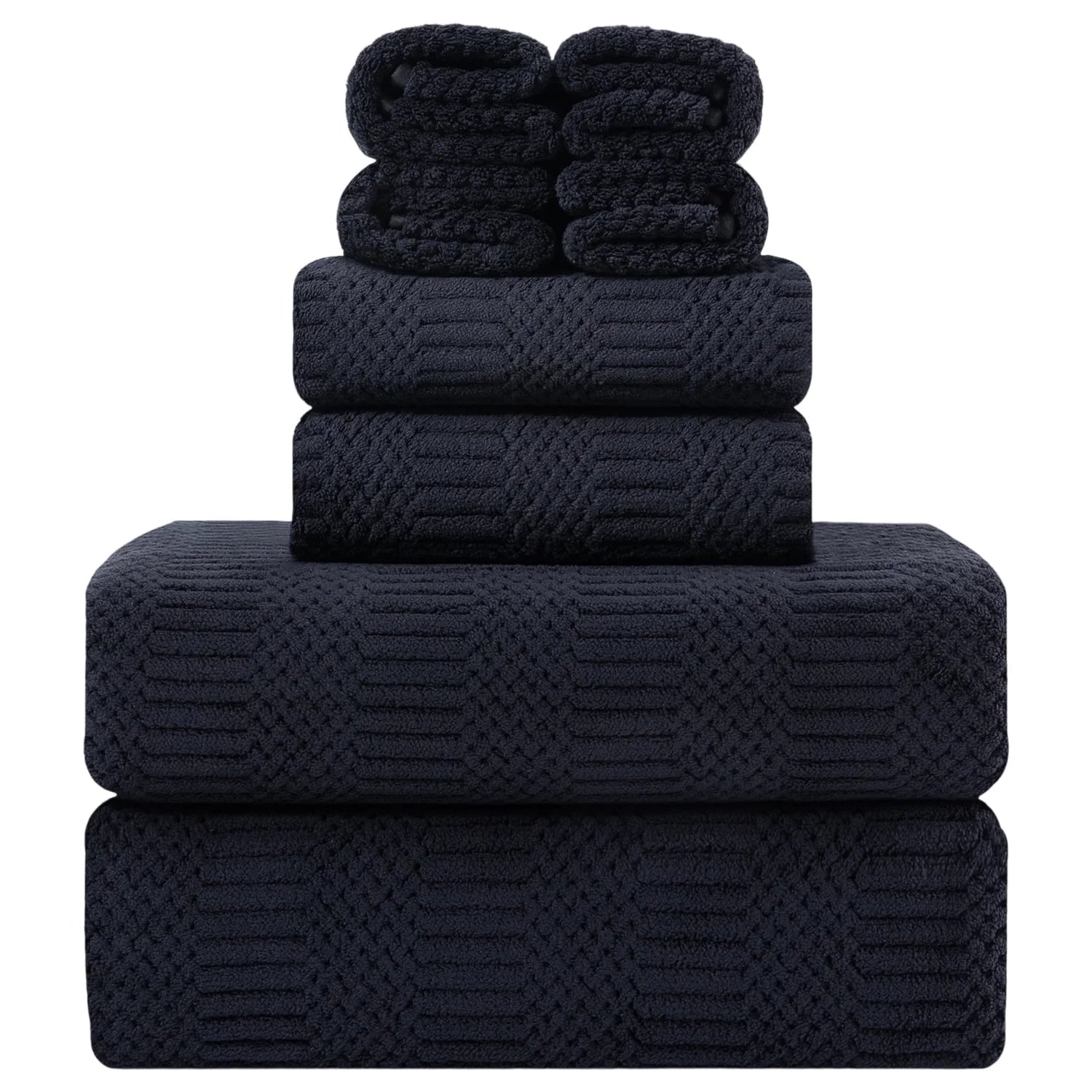 Bathroom Towel Set Dark Gray 4-Piece 700GSM Ultra Microfiber Bath Towel Set for Adult, Child and Senior