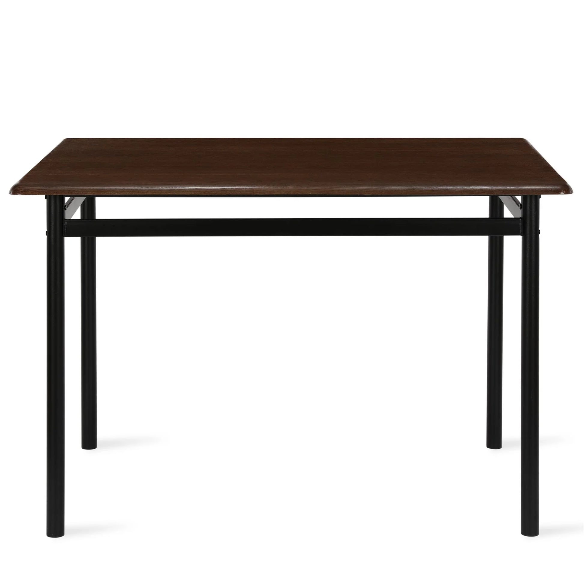 5-Piece Wood & Metal Dining Room Set, Seats 4, Canyon Walnut & Black