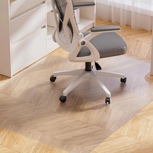 Chair Mat for Hardwood Floor,  48"×36" PVC Computer Chair Mat, Office Floor Protector for Rolling Chair, Clear