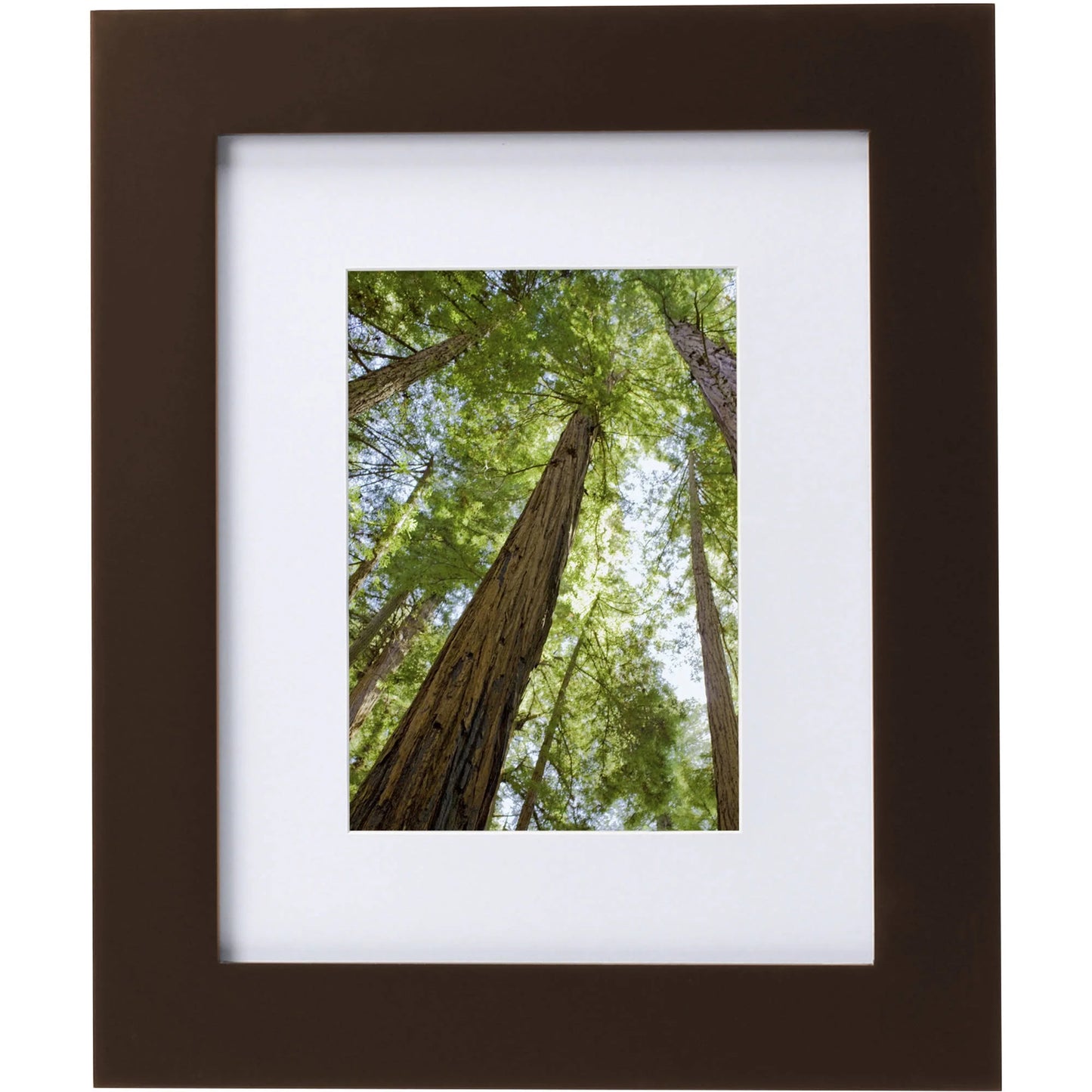 Museum 8X10 Matted to 5X7 Flat Wide Gallery Picture Frame, Mahogany, Set of 2