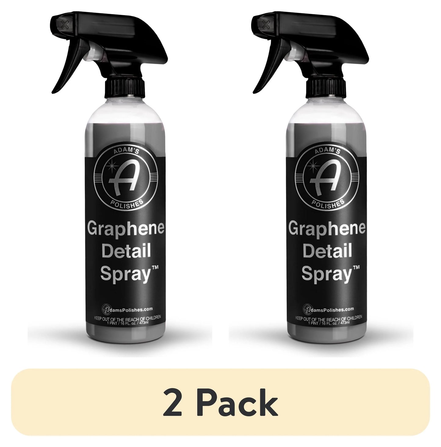 (2 Pack) Adam’S Polishes Graphene Detail Spray, 16Oz