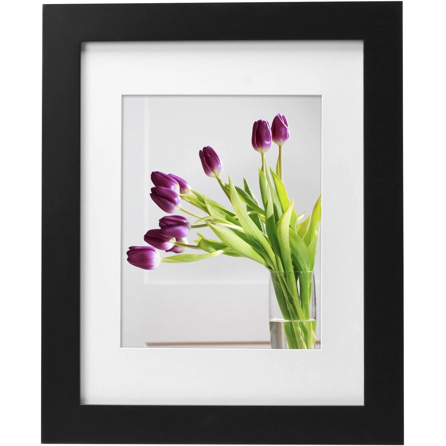 Museum 8X10 Matted to 5X7 Flat Wide Gallery Picture Frame, Mahogany, Set of 2