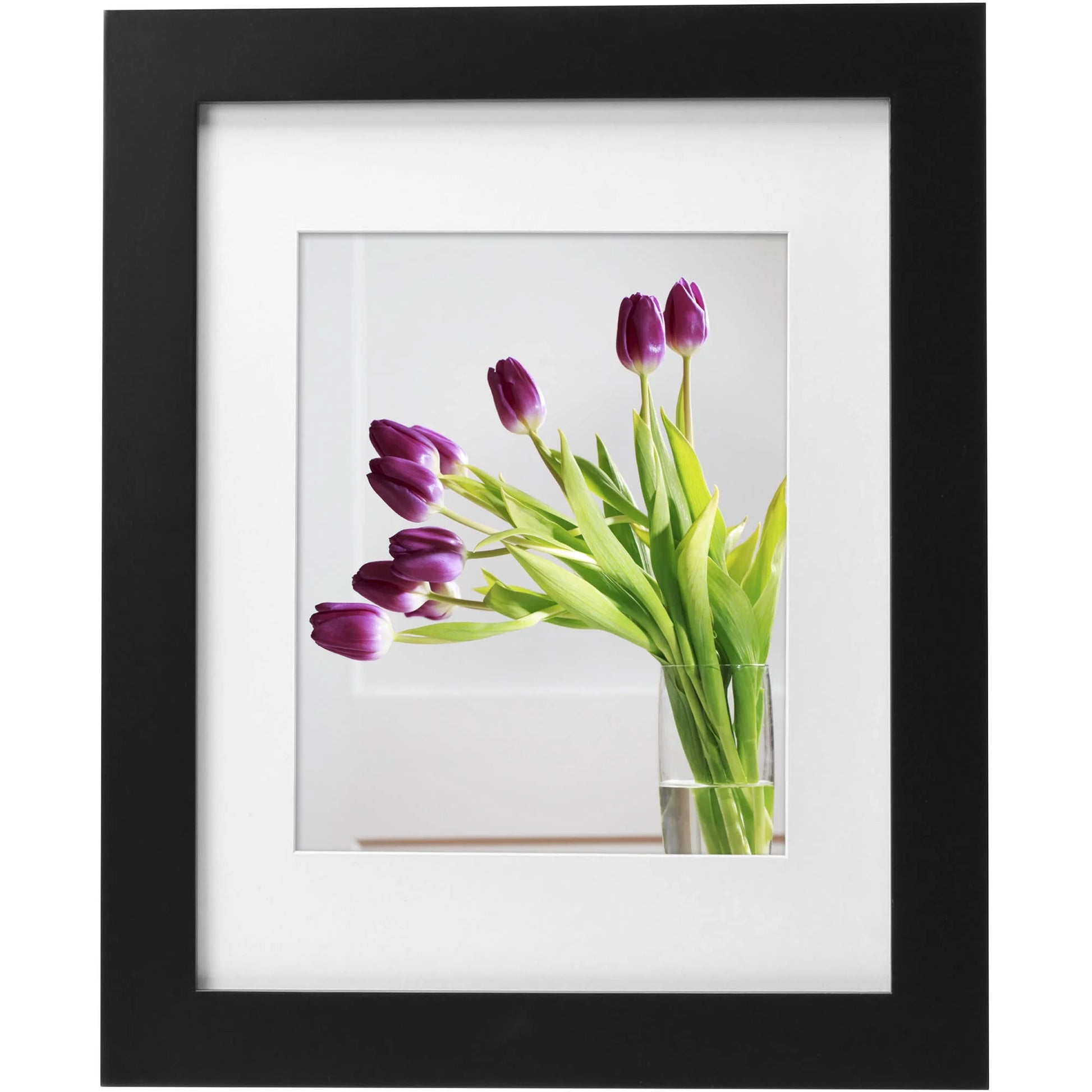 Museum 8X10 Matted to 5X7 Flat Wide Gallery Picture Frame, Mahogany, Set of 2