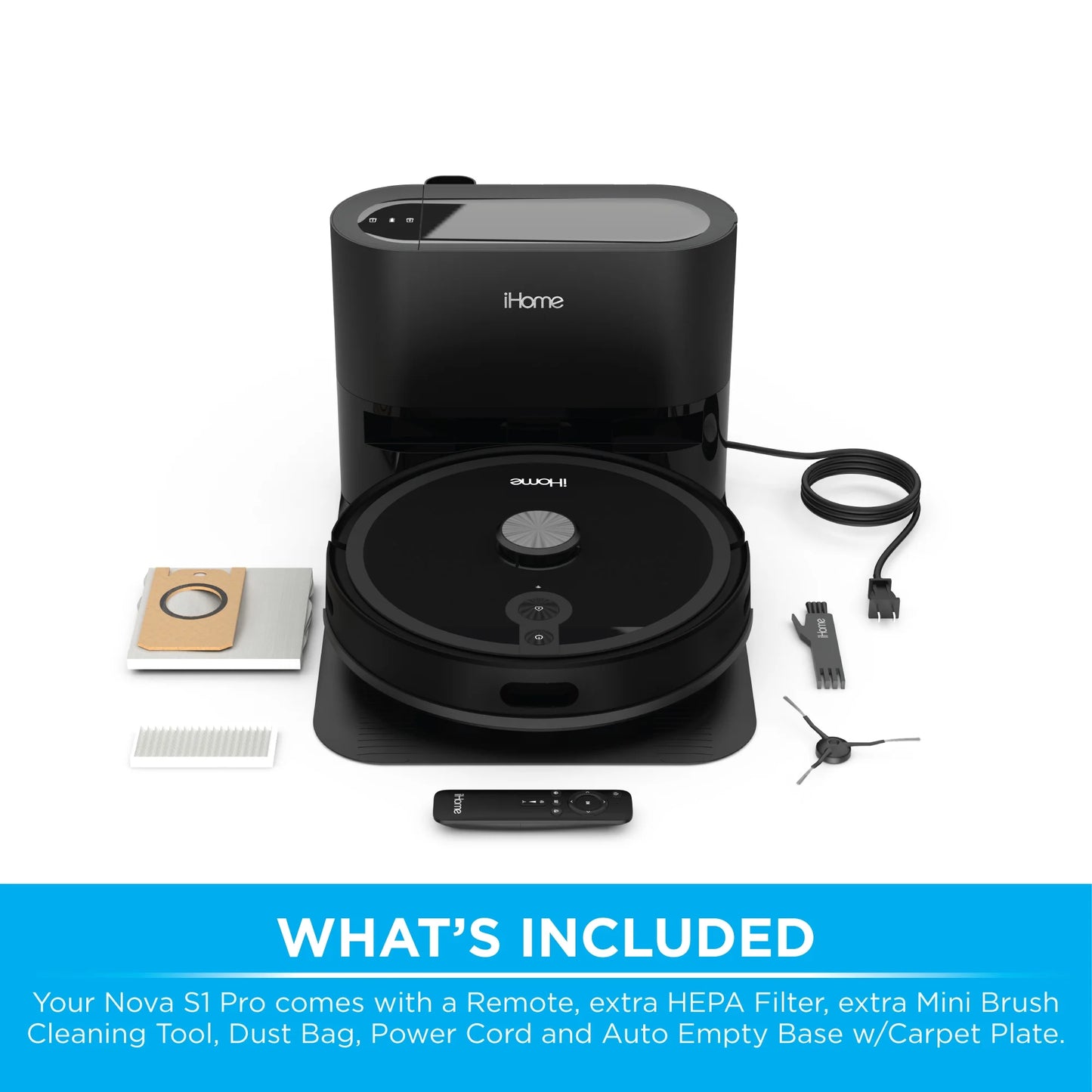 Autovac Nova S1 Pro Self Empty Robot Vacuum, LIDAR Mapping, 150 Min Runtime, Strong Suction, New