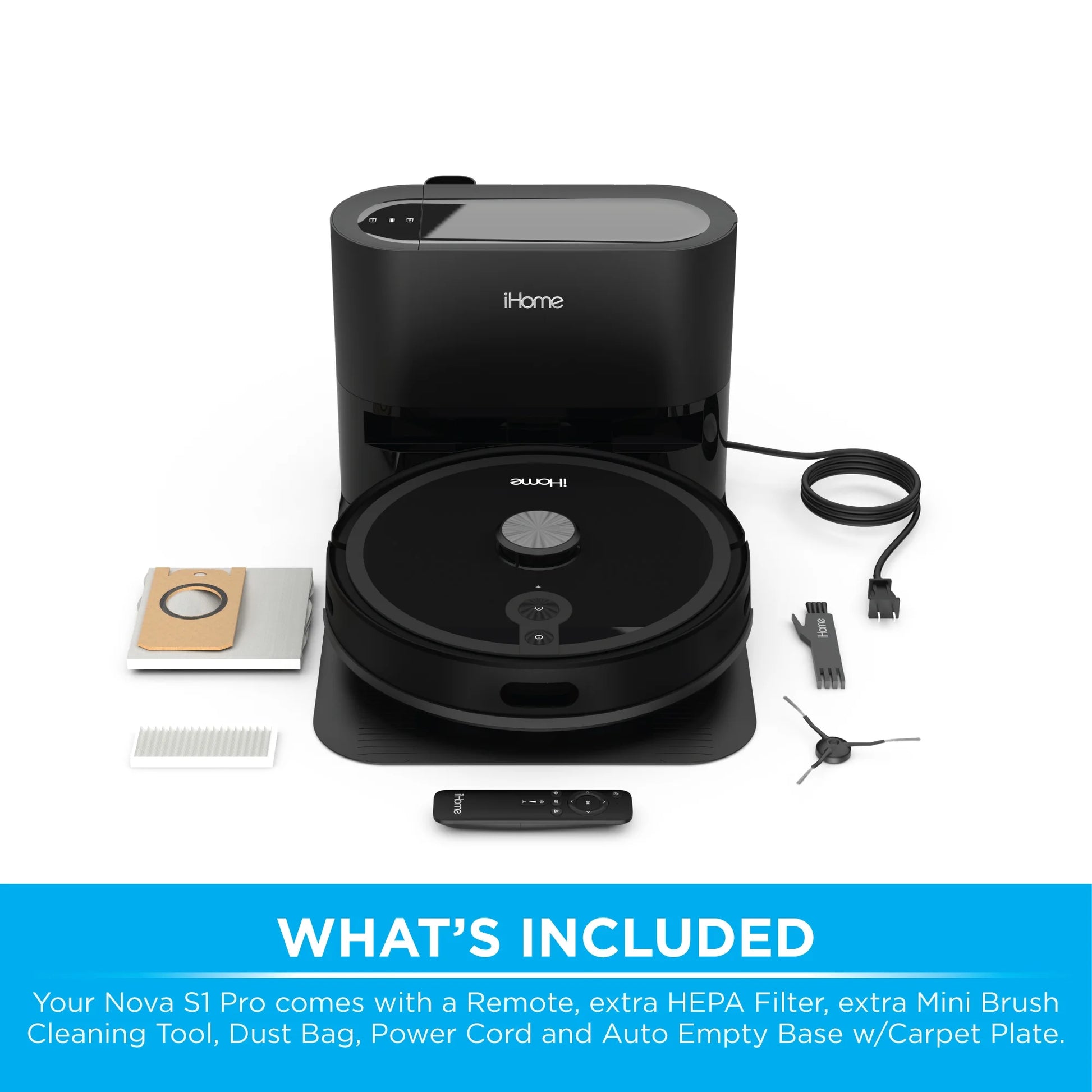 Autovac Nova S1 Pro Self Empty Robot Vacuum, LIDAR Mapping, 150 Min Runtime, Strong Suction, New