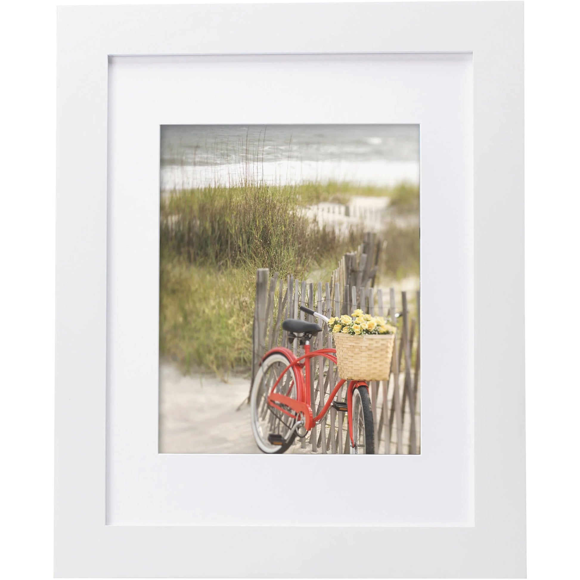 Museum 8X10 Matted to 5X7 Flat Wide Gallery Picture Frame, Mahogany, Set of 2