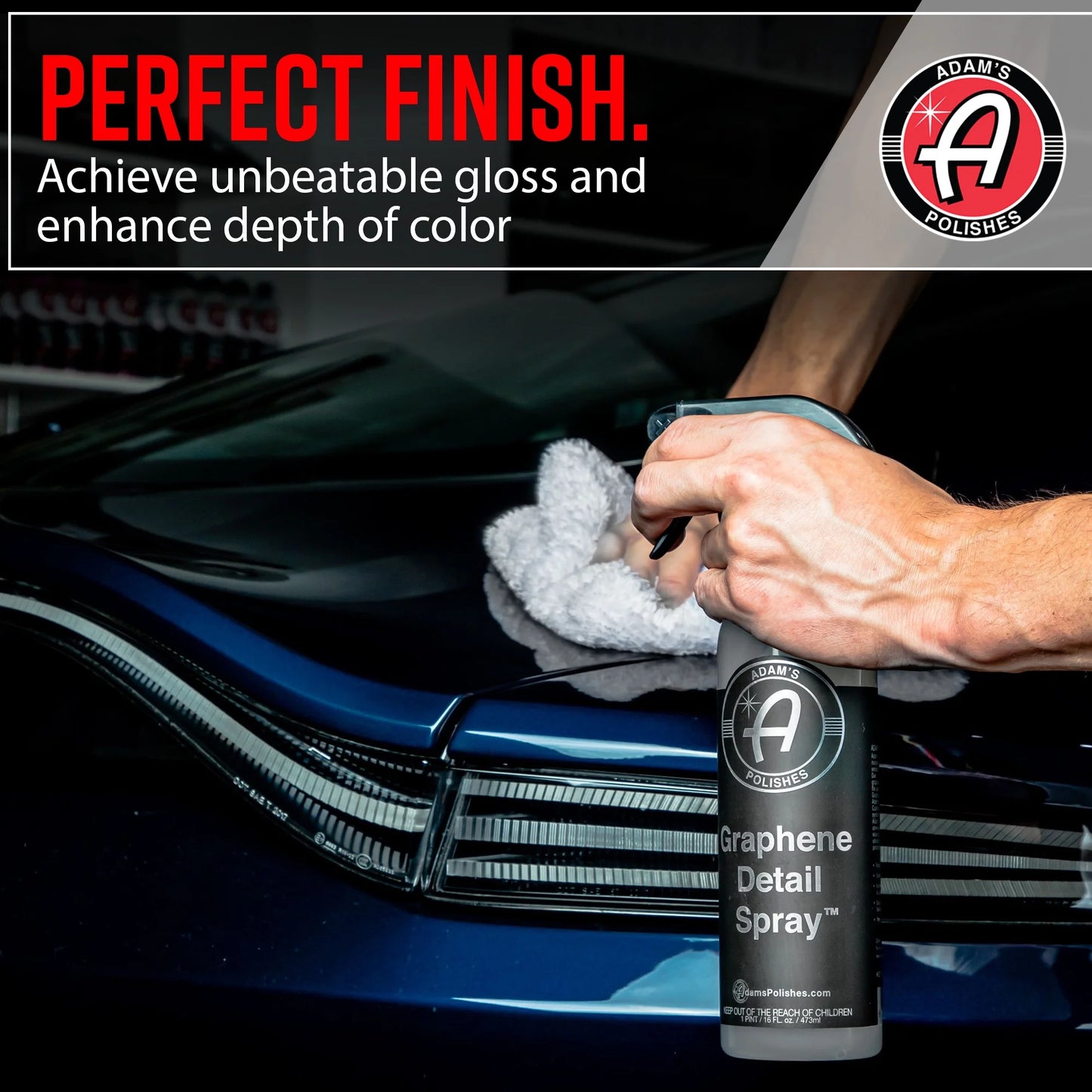 (2 Pack) Adam’S Polishes Graphene Detail Spray, 16Oz