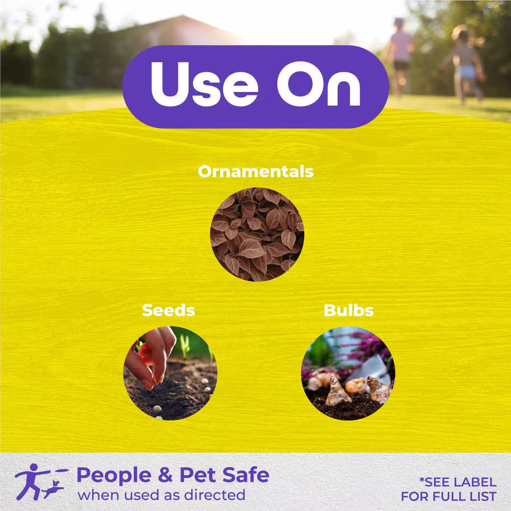 Molemax Mole and Vole Repellent Granules, 5 Lbs. Ready-To-Use, Lawn and Garden Mole Control, People and Pet Safe