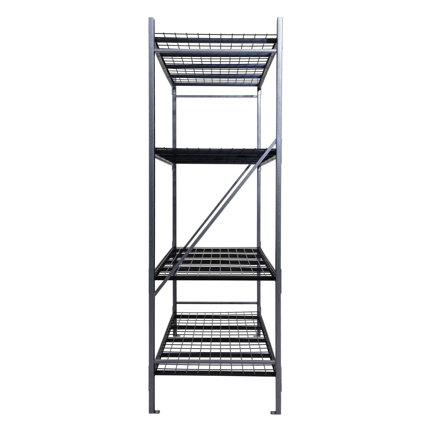 by Shin Crest Steel 4-Tier Storage Rack 72"H X 24"D X 77"W, 1000Lb per Shelf