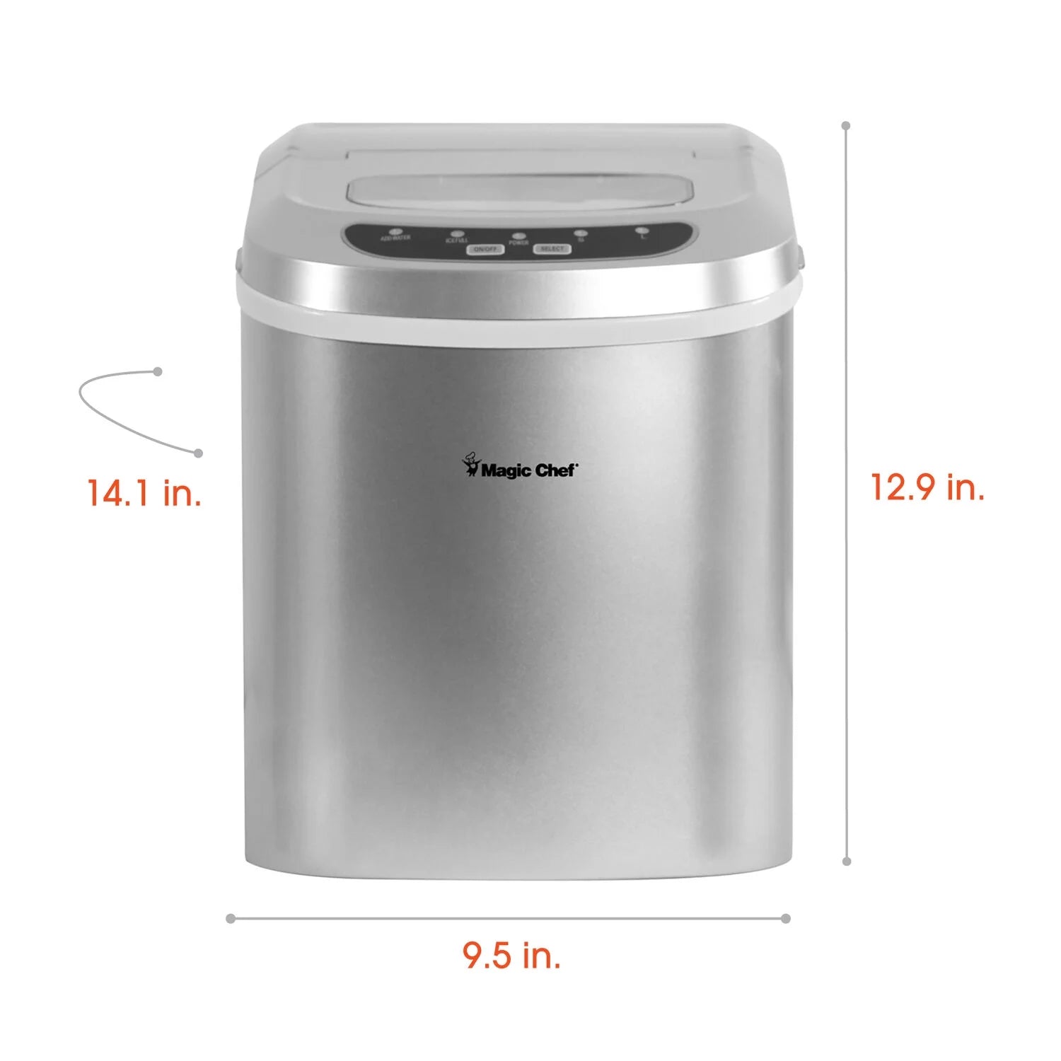 Brand - New Model MCIM22SV 27 Lb. Capacity Portable Ice Maker (Silver) Bullet Ice Cubes